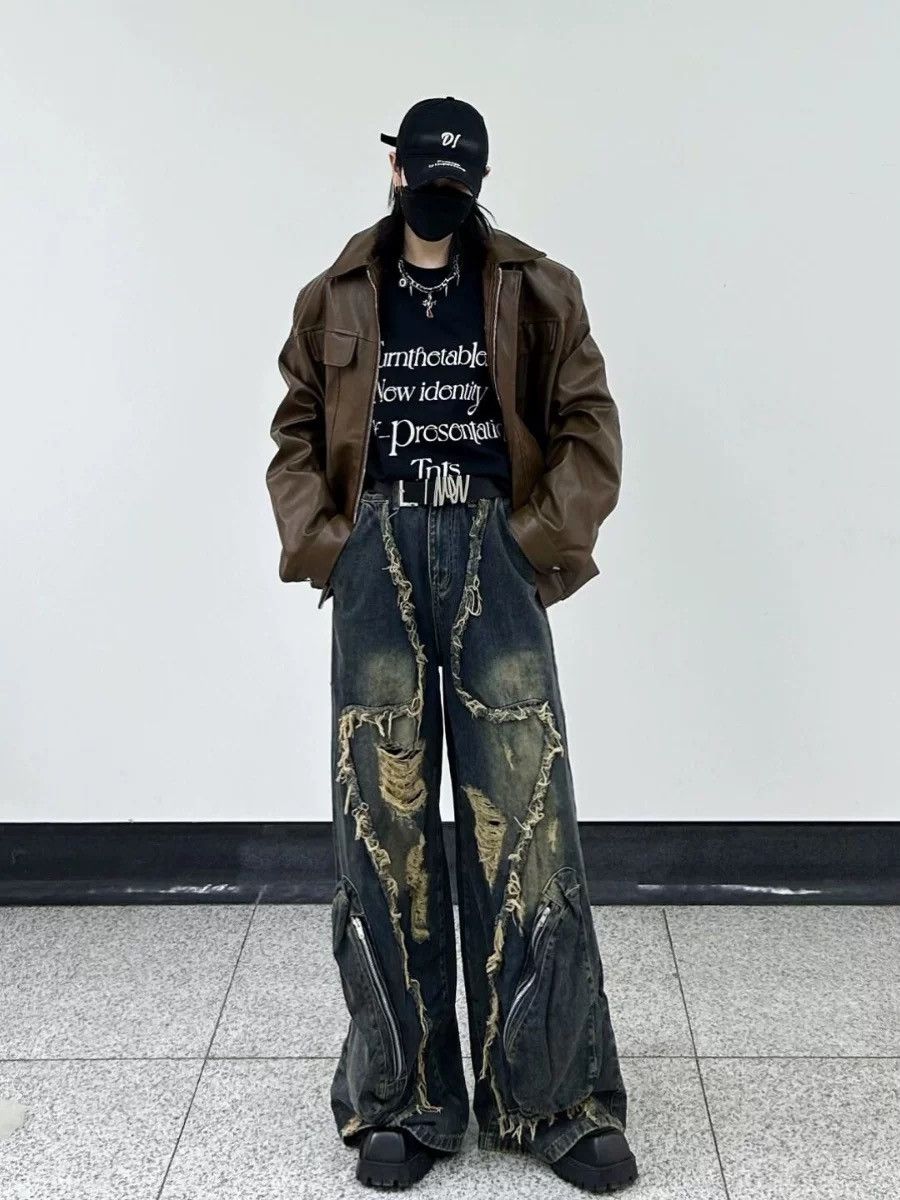 Japanese Brand STREETWEAR UNISEX JEANS Size US 32 / EU 48 - 2 Thumbnail