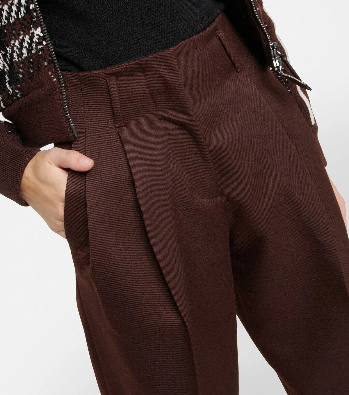 Golden Goose o1y0725 Casual Pant in Chocolate Brown Size 26" / US 2 / IT 38 - 2 Thumbnail
