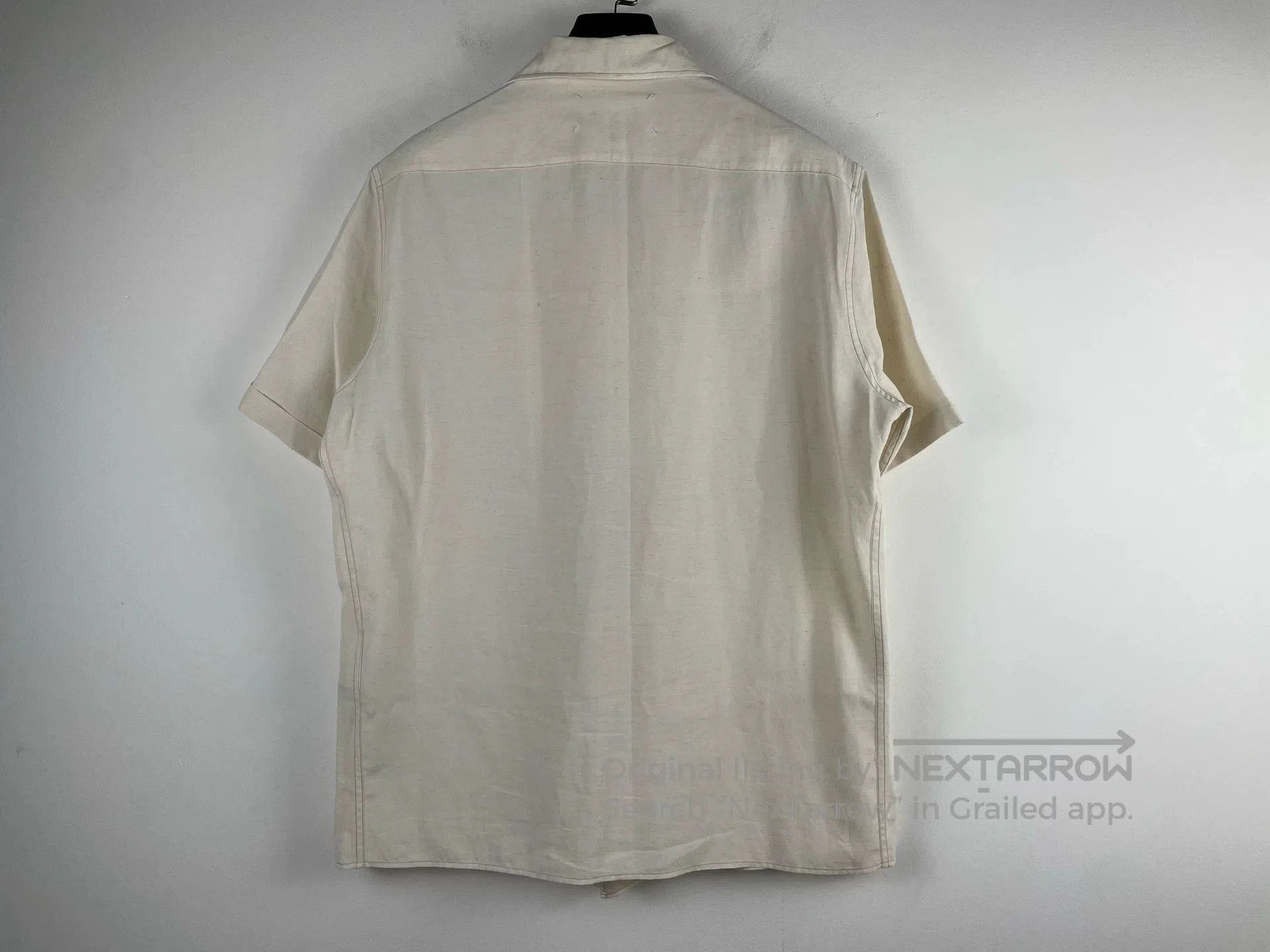 Maison Margiela Maison Margiela Beige Short-Sleeve Shirt. Size US M / EU 48-50 / 2 - 2 Thumbnail