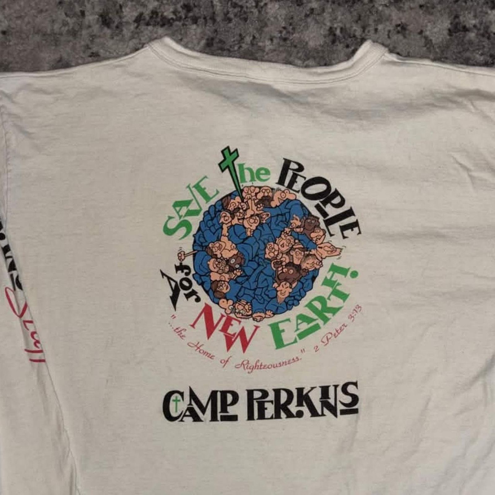 Vintage Vintage 90s Christian Camp Perkins Staff Henley Shirt Size US XL / EU 56 / 4 - 3 Thumbnail