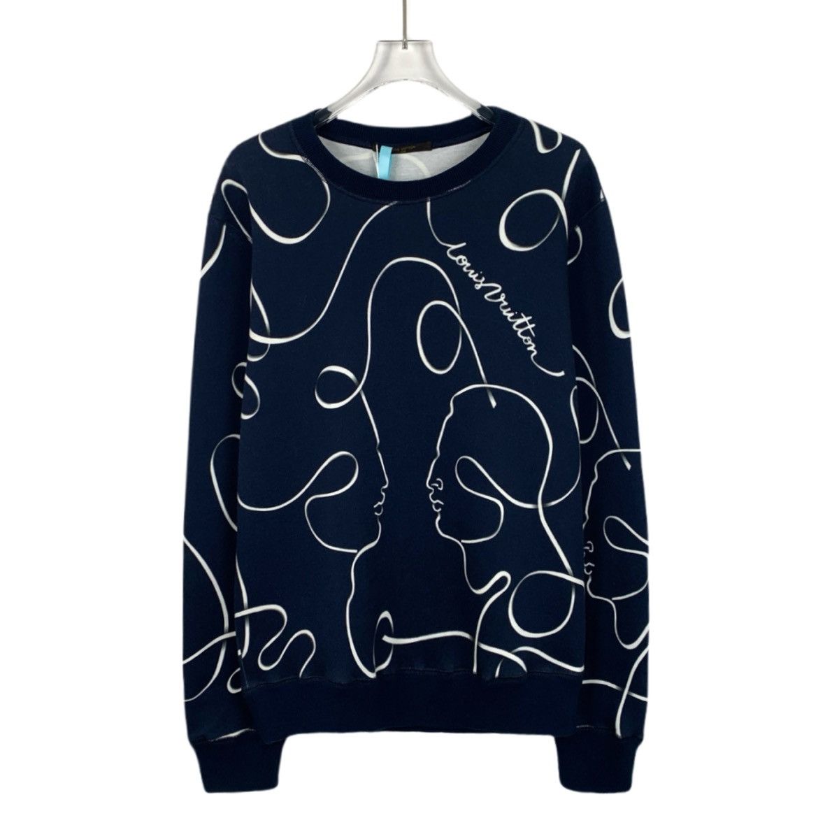 Louis Vuitton Louis Vuitton Navy Floral Print All Over Sweatshirt Size US M / EU 48-50 / 2 - 1 Thumbnail