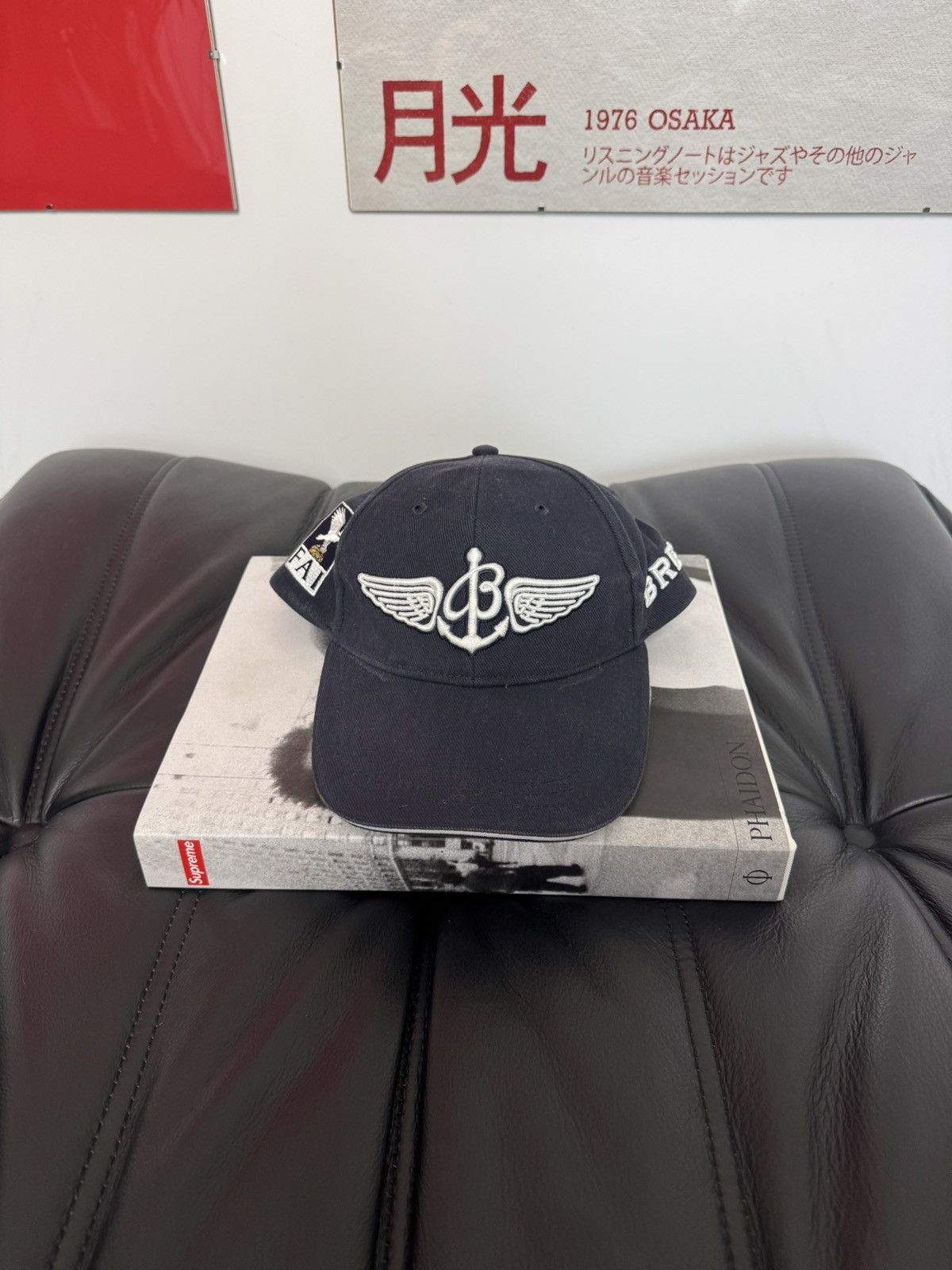 Vintage Breitling Cap Hat Watch Rolex Cartier Racing Omega