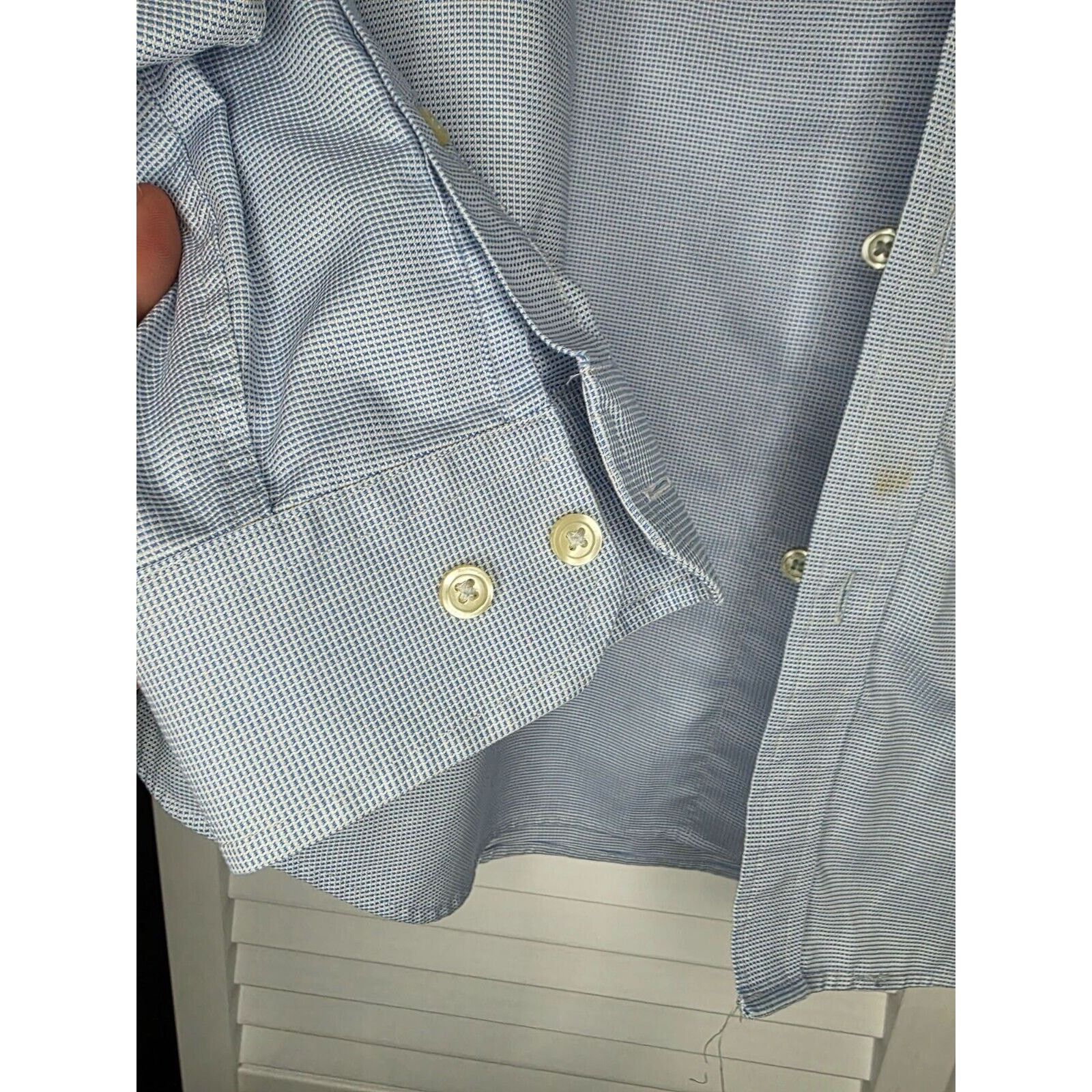 Banana Republic Banana Republic Shirt Mens Large L Blue Plaid Button Down Size US L / EU 52-54 / 3 - 7 Thumbnail