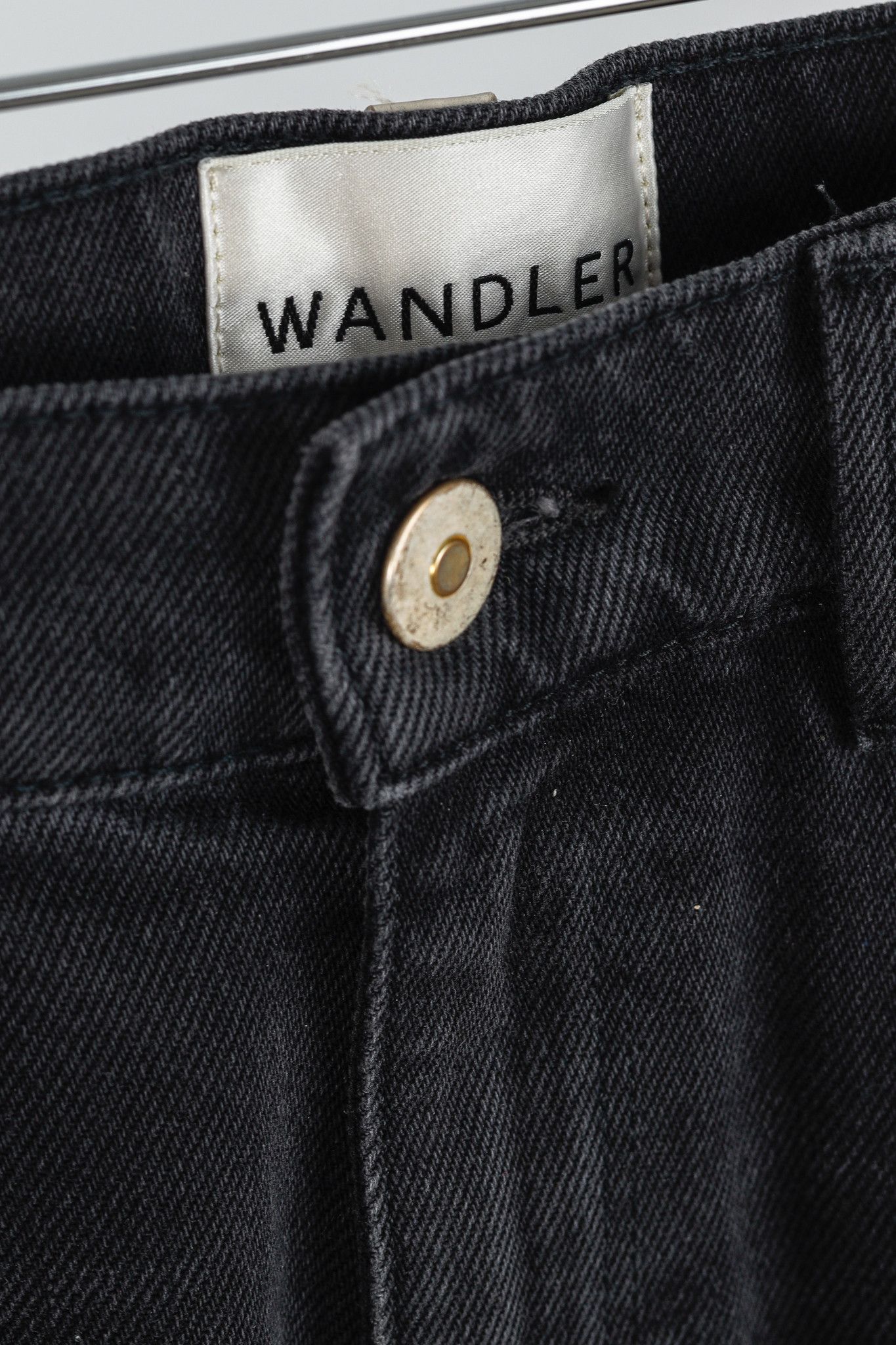Wandler Wandler Carnation Black Straight-Leg Jeans Size 28" / US 6 / IT 42 - 4 Thumbnail