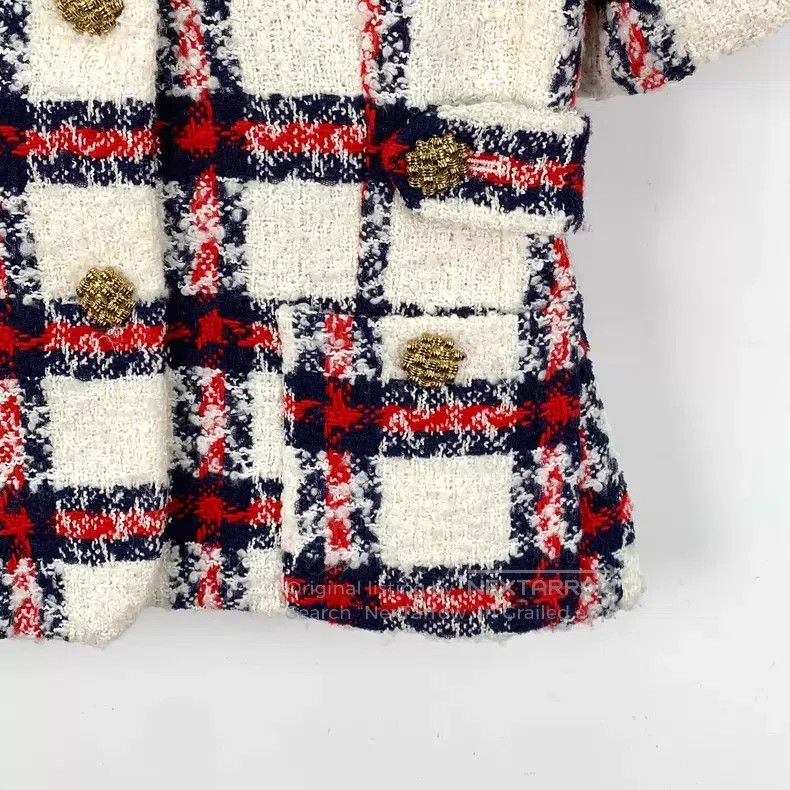 Gucci Gucci Colour-matched plaid single-breasted short-sleeved w Size S / US 4 / IT 40 - 4 Thumbnail
