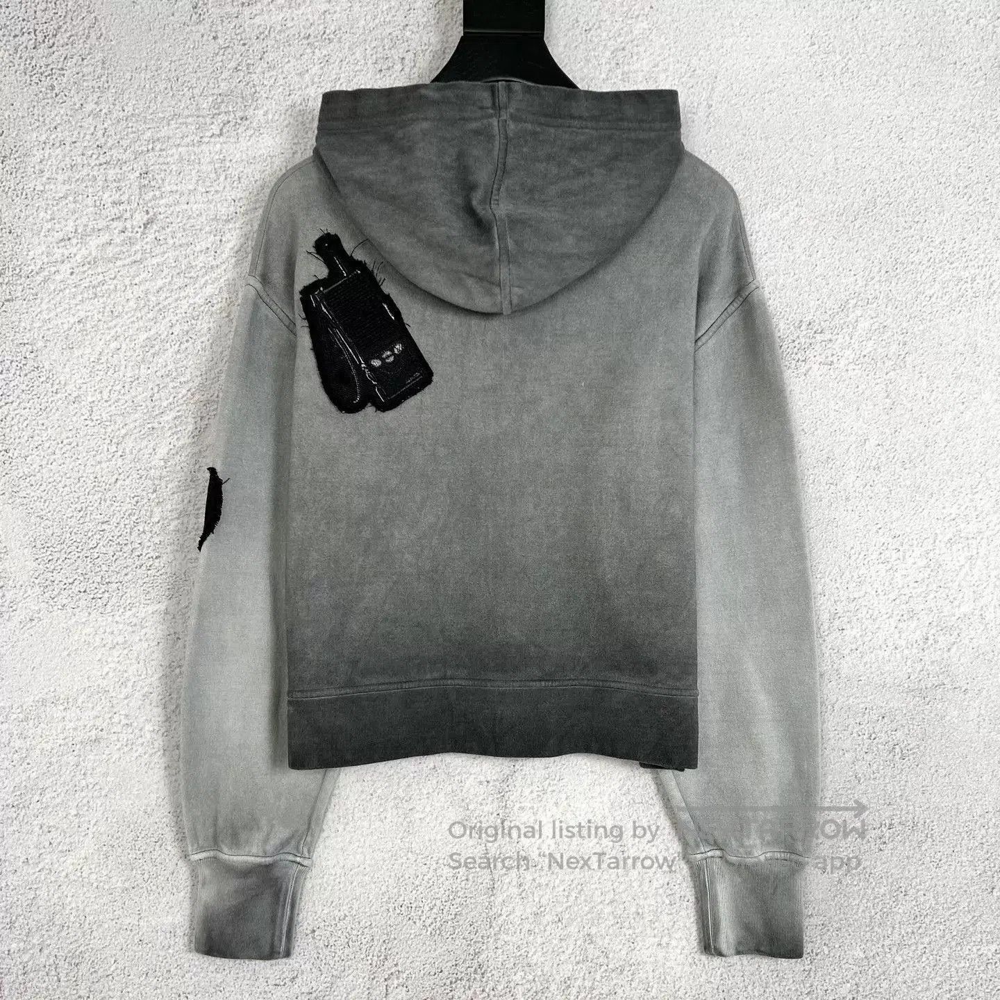Louis Vuitton Gray Oversized Hoodie with Embroidered Patches. Size US S / EU 44-46 / 1 - 2 Thumbnail