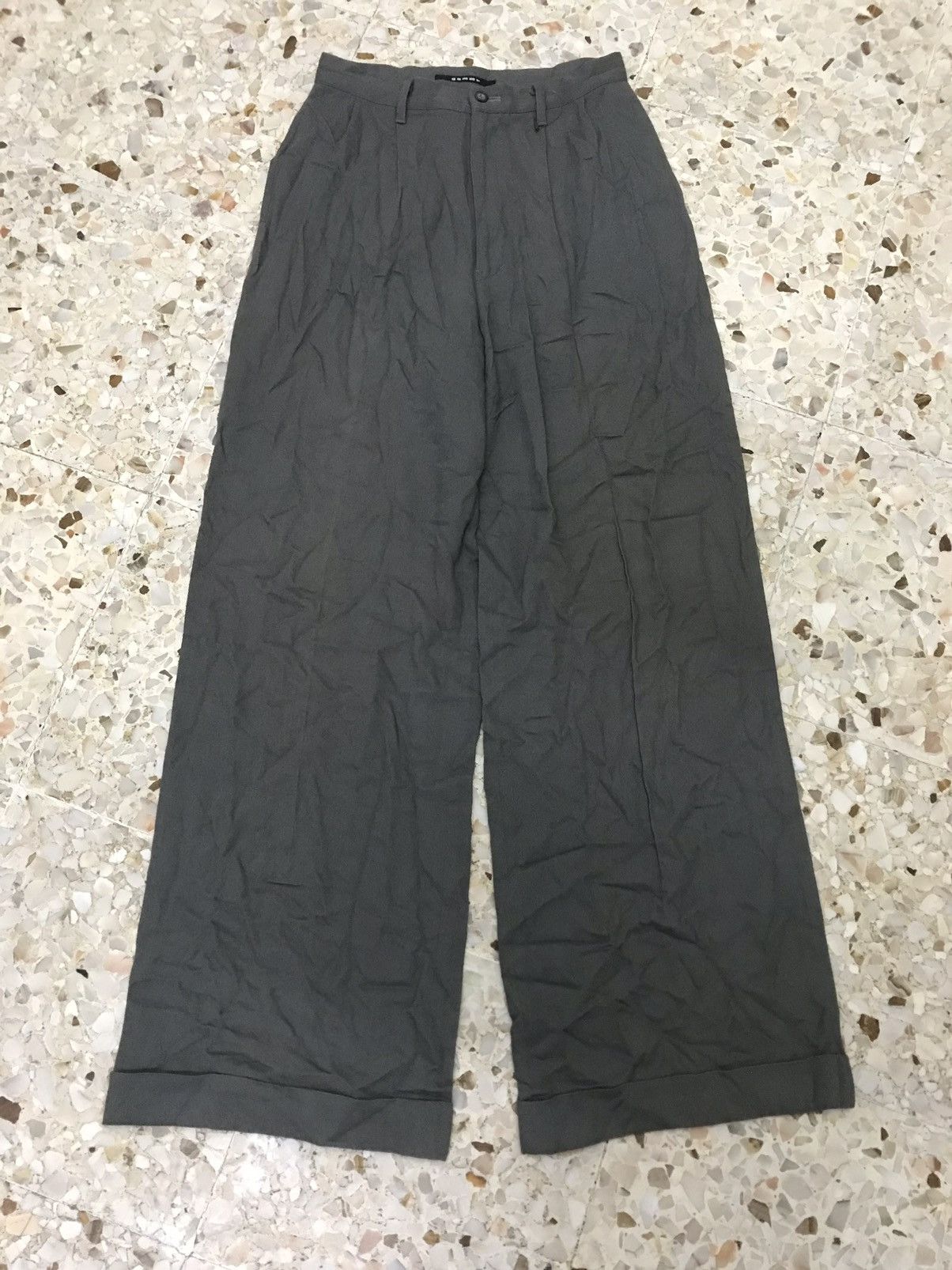 image of Avant Garde x Comme Des Garcons Homme Plus Accept Offervintage Gomme Baggy Pant in Grey (Size 26)