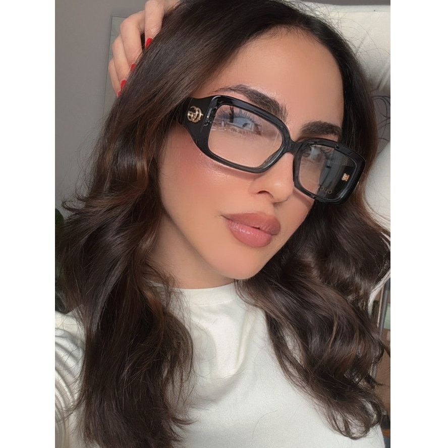 Gucci NEW Gucci GG1406O Black Marmont Eyeglasses Frames Size ONE SIZE - 4 Thumbnail