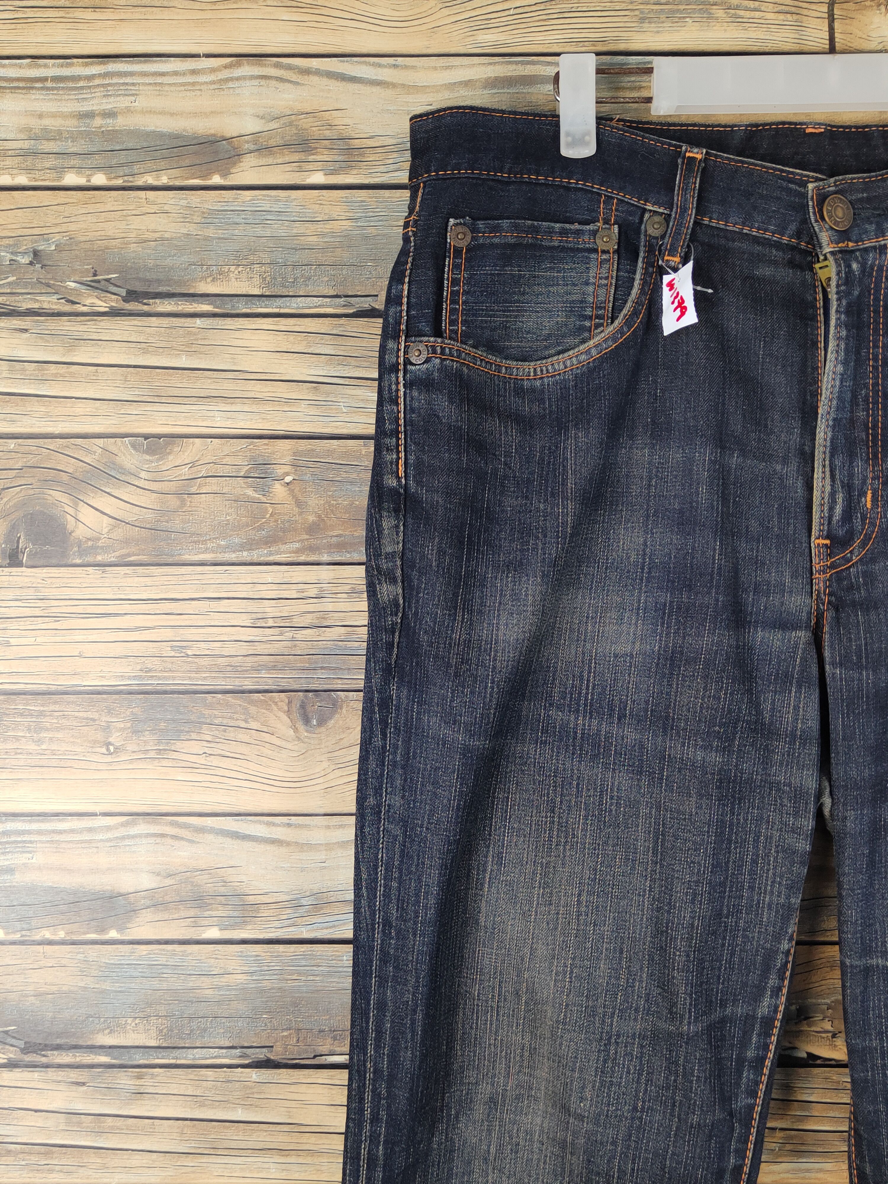 Edwin Edwin vintage Black Distressed Ripped denim Jeans #W1379 Size US 34 / EU 50 - 4 Thumbnail