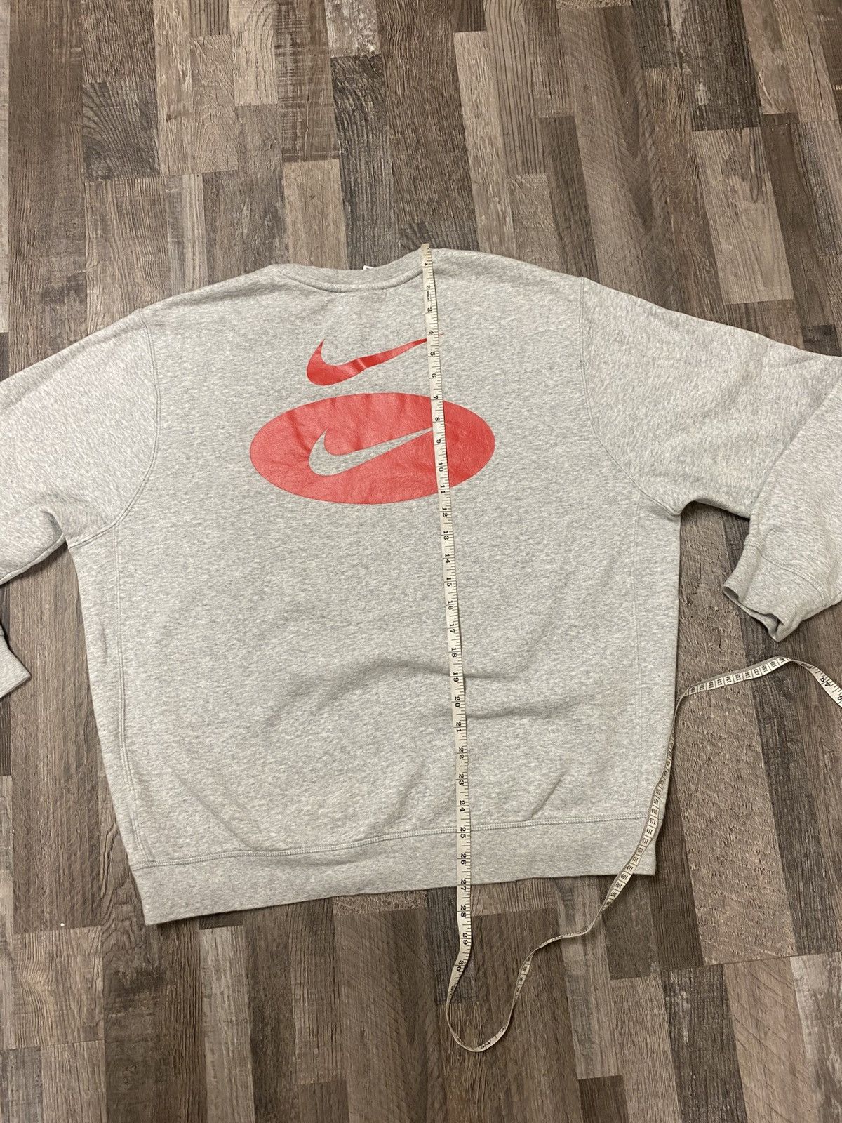 Nike Double Center Swoosh Pullover Sweatshirt Y2K