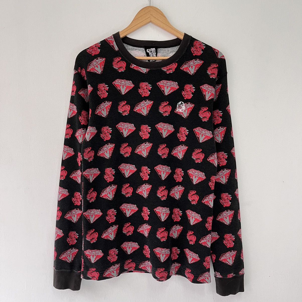 Billionaire Boys Club BBC Dollar & Diamond Waffle Crewneck. Size US L / EU 52-54 / 3 - 1 Thumbnail