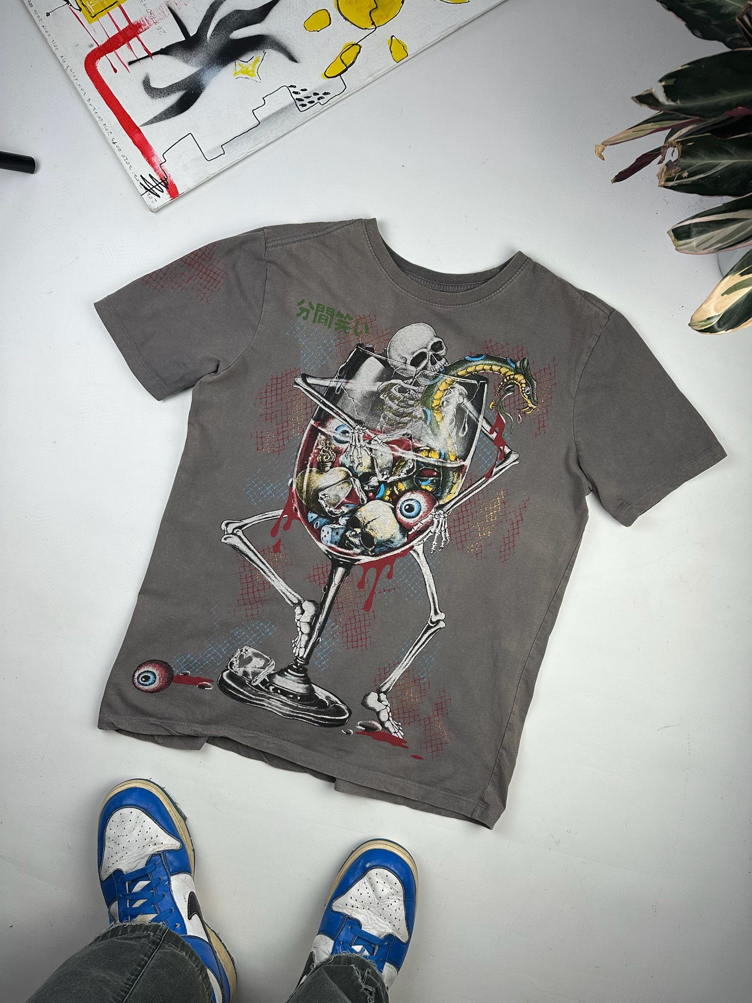 Ed Hardy Minute Mirth Tee Jesse Pinkman style tshirt acid skull drugs Size US M / EU 48-50 / 2 - 3 Thumbnail
