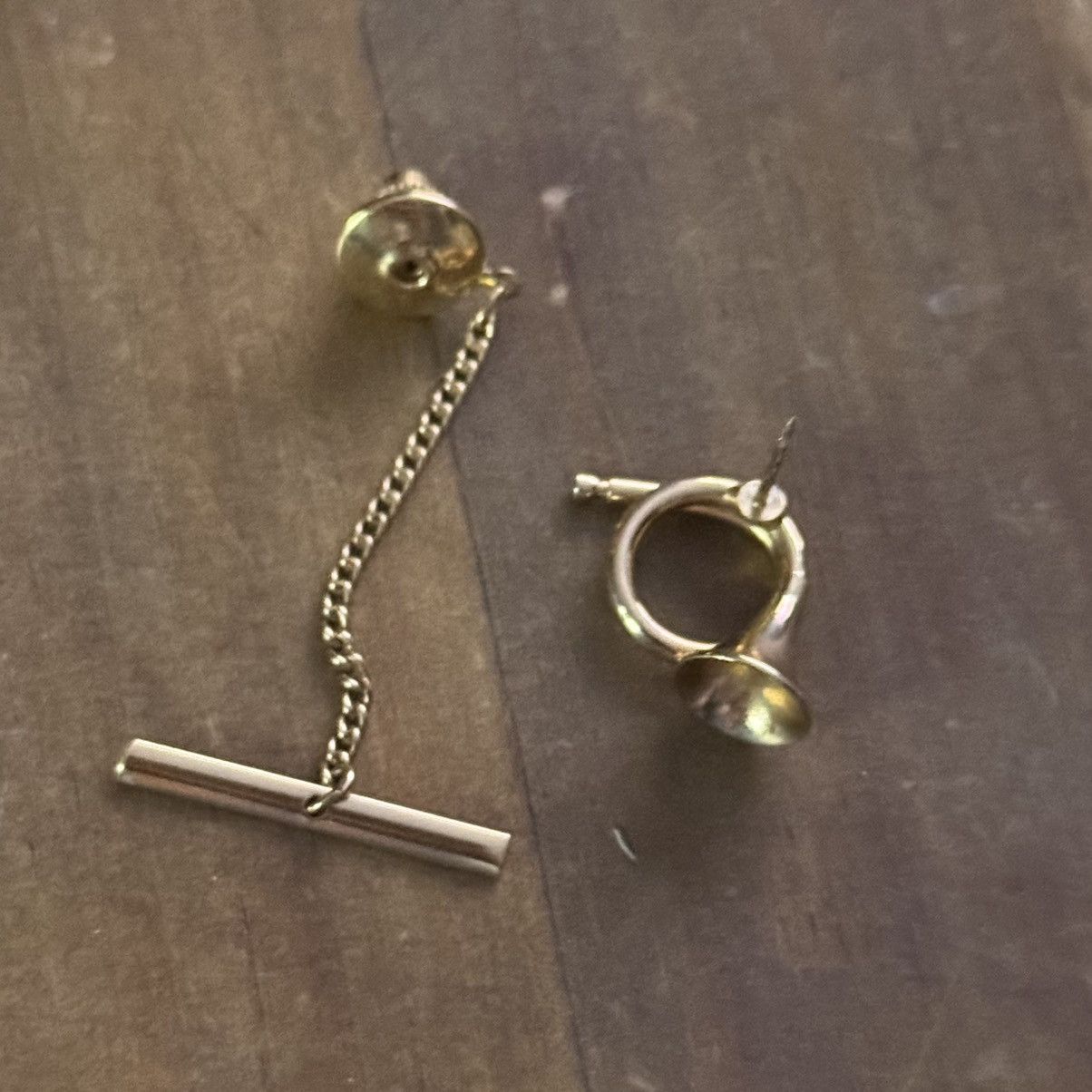 Vintage Vintage gold tone French horn tie tack pin Size ONE SIZE - 2 Thumbnail