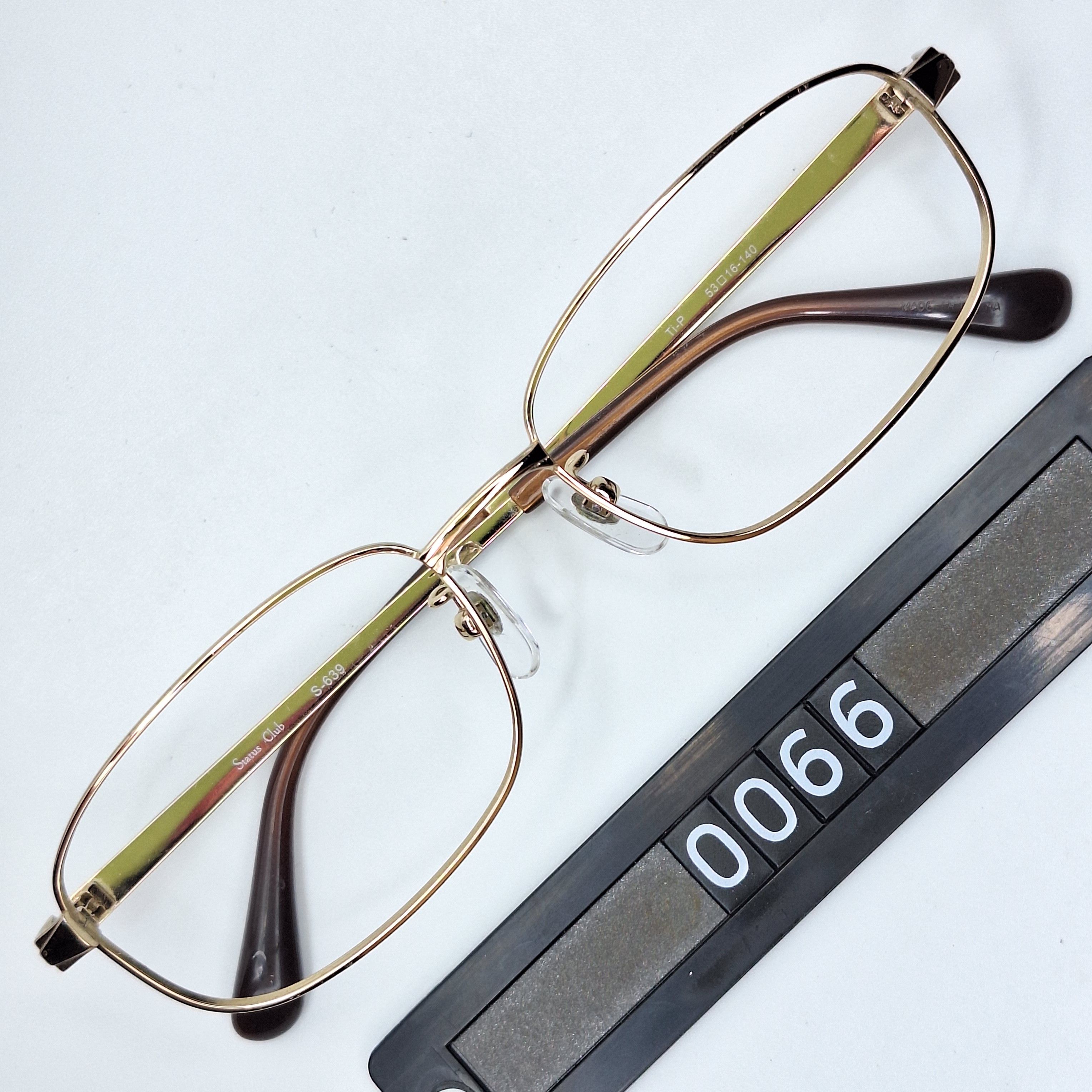 Other Status Club S-639 Pure Titanium Square Eyeglasses Frames 90s Size ONE SIZE - 1 Thumbnail
