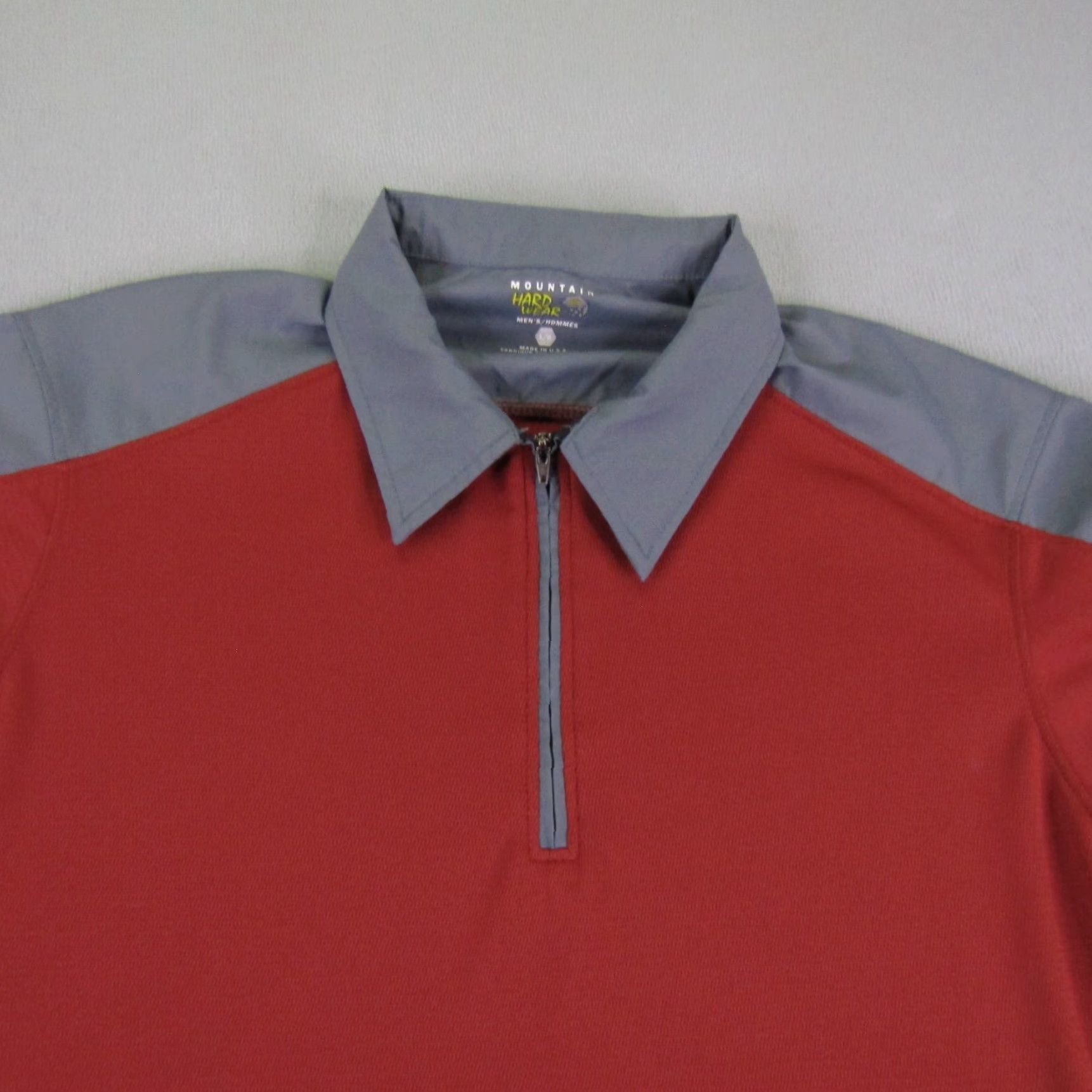 Mountain Hardwear Mountain Hardwear Polo Shirt Mens Large Orange 1/4 Zip Pullover Lightweight Casual Polo Shirt Mens L Orange 90s Outdoor Mens Size US L / EU 52-54 / 3 - 2 Thumbnail