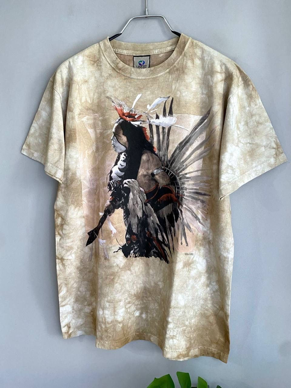 Liquid Blue Vintage Liquid Blue T-Shirt American Indian Warrior Print, M Size US M / EU 48-50 / 2 - 2 Thumbnail