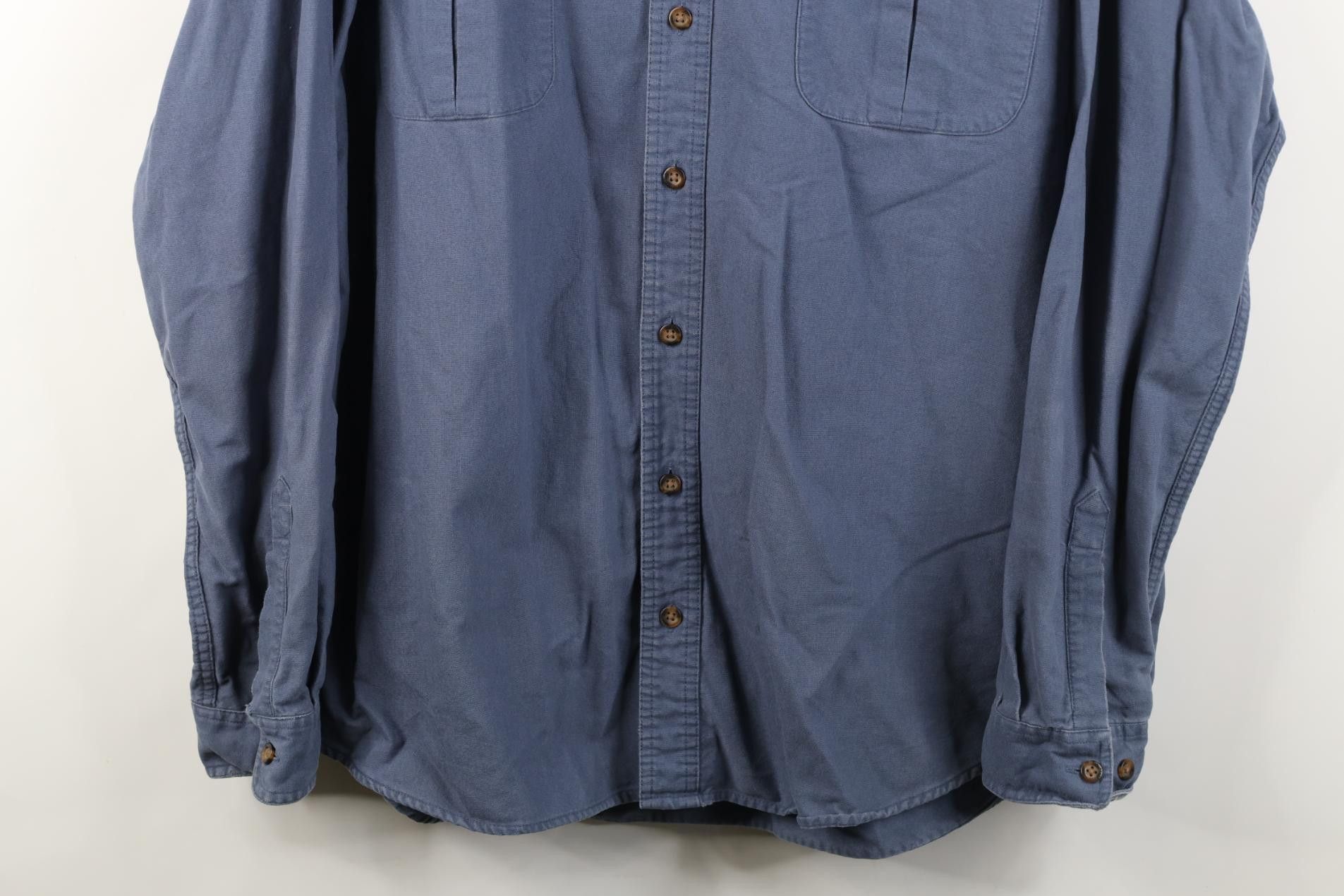 Eddie Bauer Vintage 90s Y2K Eddie Bauer Heavyweight Cotton Button Shirt Size US XL / EU 56 / 4 - 3 Thumbnail