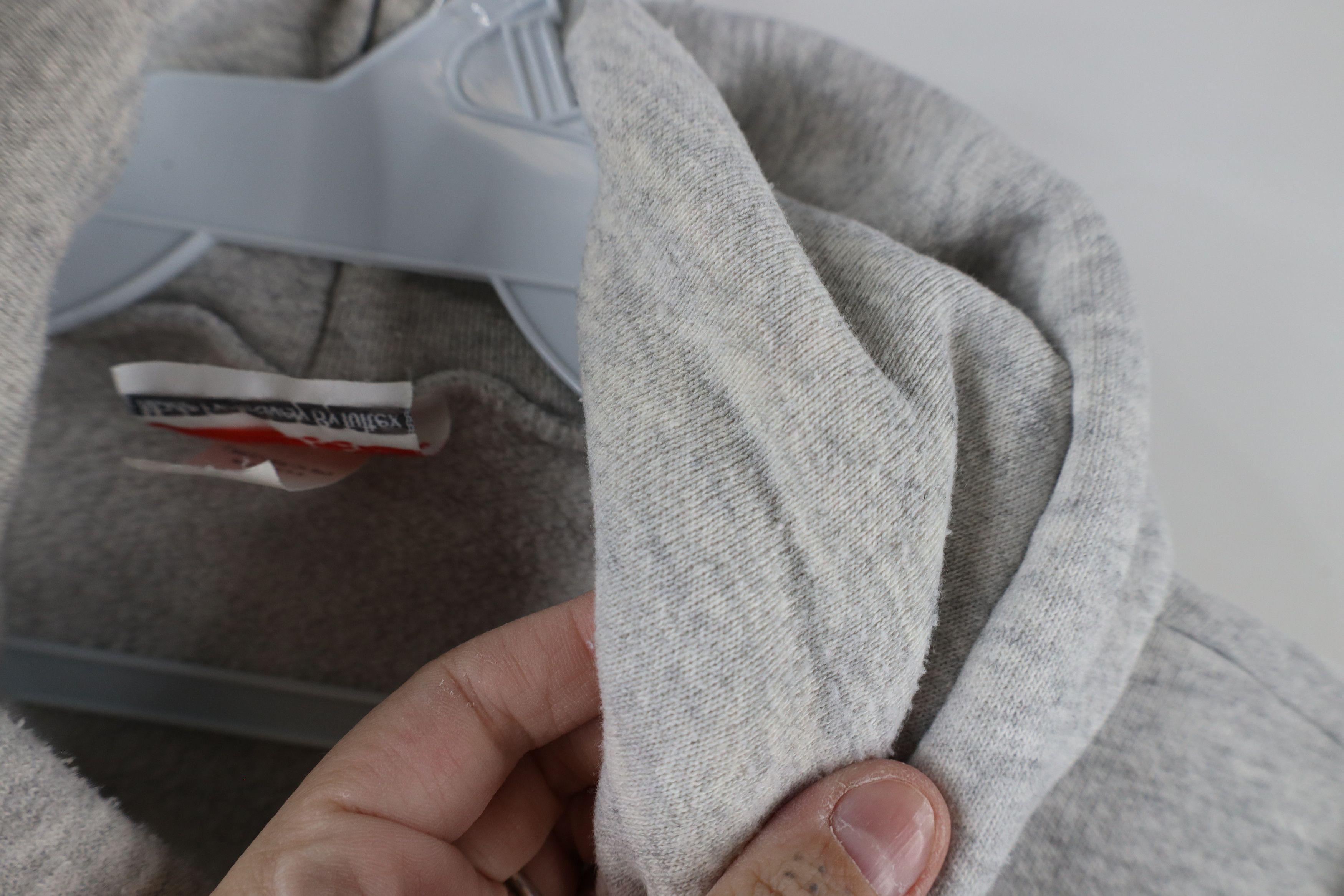 Vintage Vintage 80s 90s Streetwear Triblend Hoodie Heather Gray USA Size US L / EU 52-54 / 3 - 13 Thumbnail