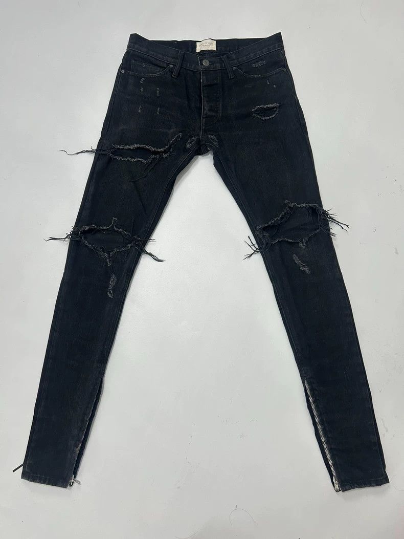 Fear of God Fear of God SSENSE Limited Black Denim Size US 30 / EU 46 - 1 Thumbnail