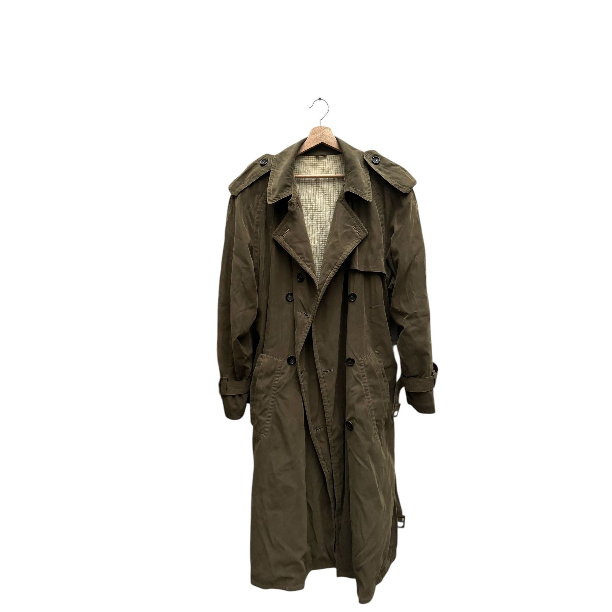Jil Sander Kaki Cotton Trench Coat Size M / US 6-8 / IT 42-44 - 3 Thumbnail