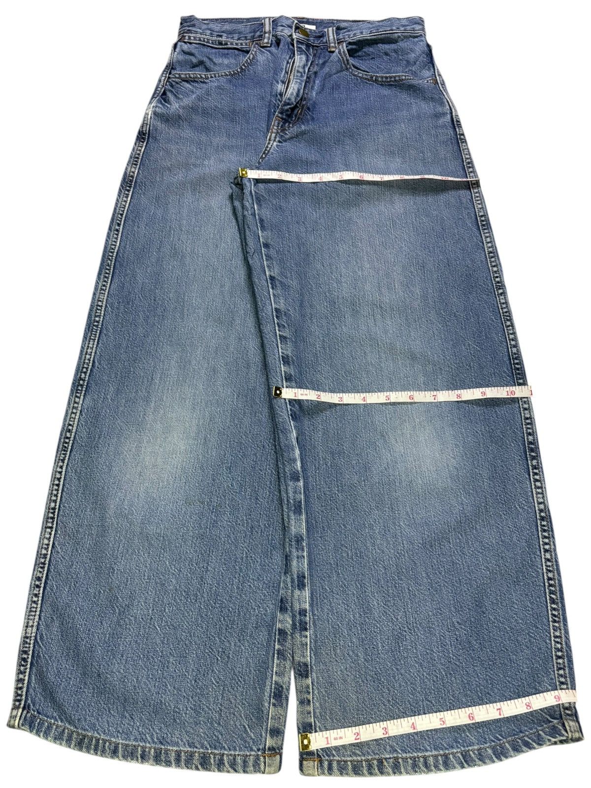 Uniqlo Vintage Uniqlo Lemaire Blue Wash Loose Baggy Jeans Size US 27 - 14 Thumbnail