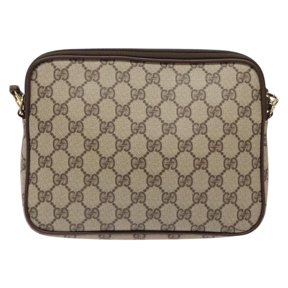 Gucci GUCCI GG Supreme Shoulder Bag Pvc Beige Gold 156 02 068 Size ONE SIZE - 3 Thumbnail