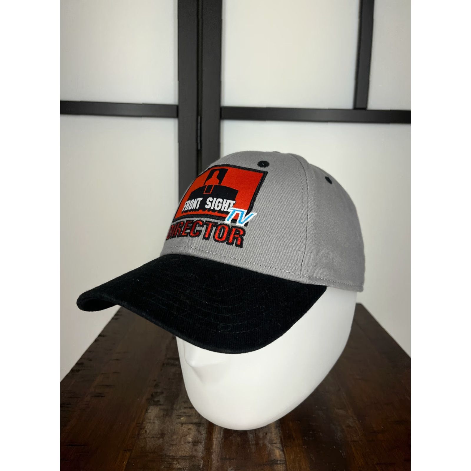 Vintage Otto Front Sight TV Director Hat Cap Strap Back One Size Gray Cotton 2A Baseball Cap Mens Adult Adjustable Size ONE SIZE - 4 Thumbnail