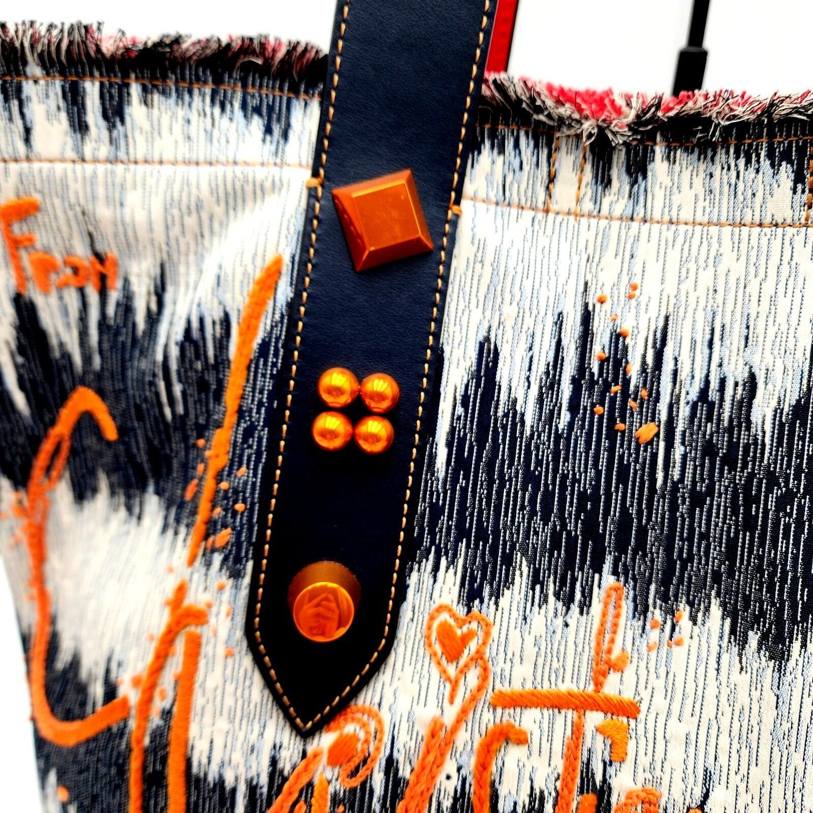 Christian Louboutin Christian Louboutin Model: Blue Frangibus Medium Tote Bag Size ONE SIZE - 3 Thumbnail