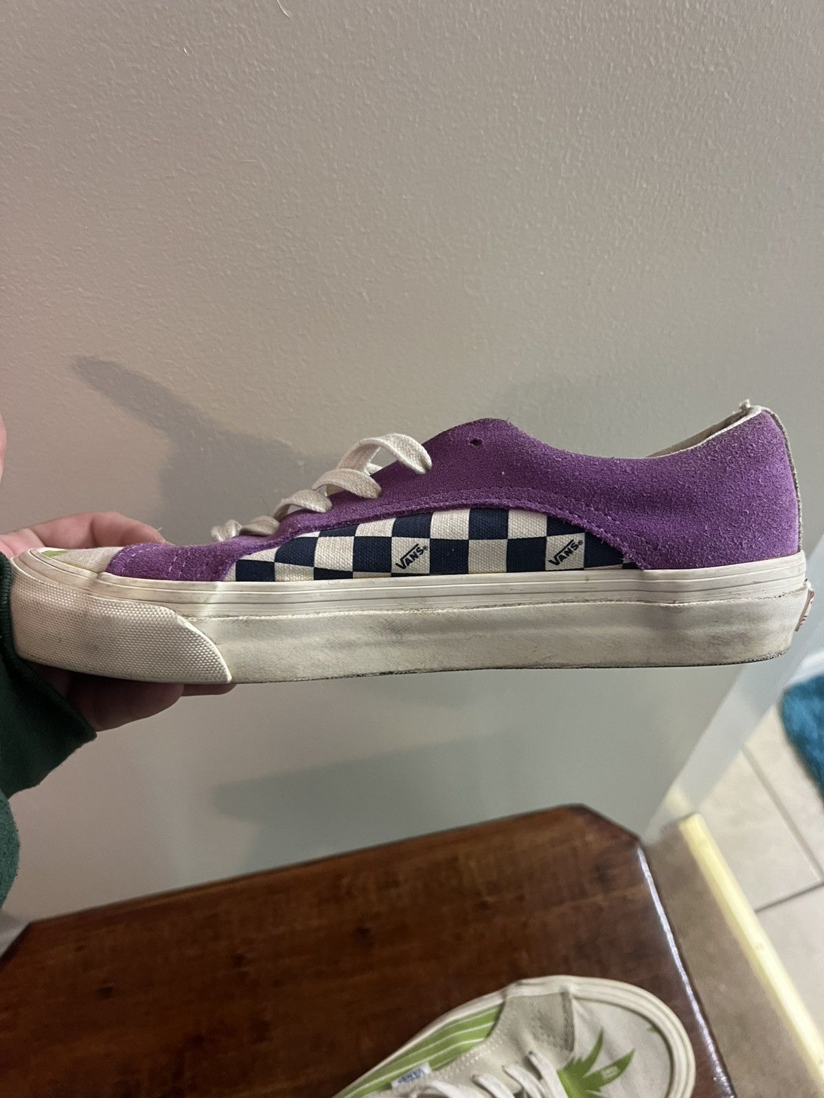 Vans Vans Vault purple and beige shoes with leaf design Size US 8.5 / EU 41-42 - 6 Thumbnail