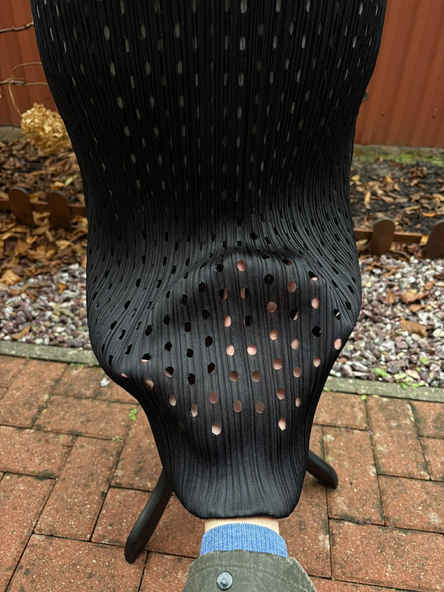 Issey Miyake Pleats Please Double-layered Polka Dot Dress