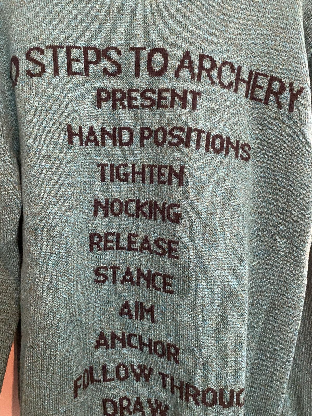 Raf Simons Raf Simons “10 Steps to Archery” Wool Sweater Size US L / EU 52-54 / 3 - 3 Thumbnail