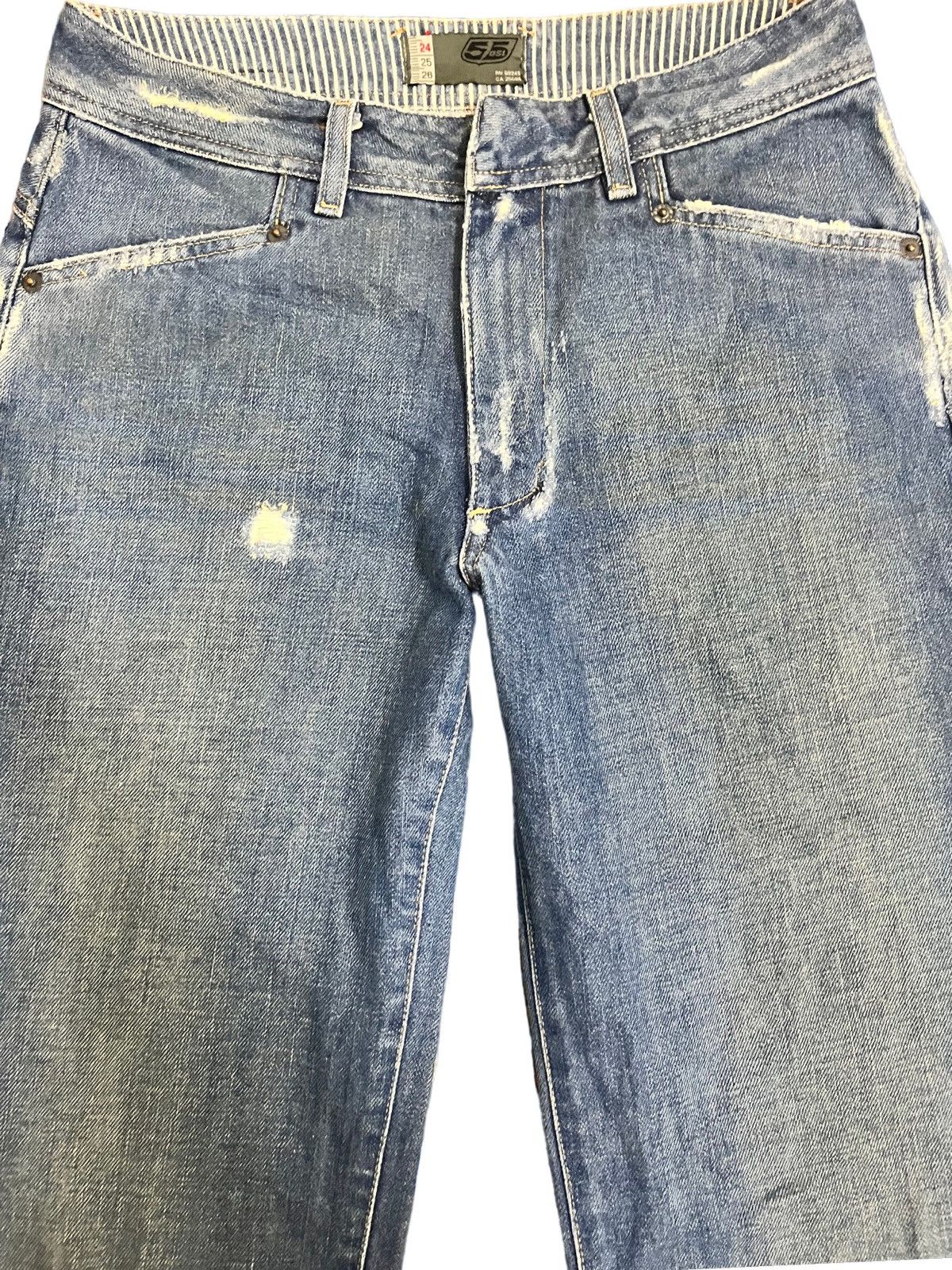 55DSL × Vintage Vintage 55dsl Flare Distressed Denim Size US 29 - 3 Thumbnail