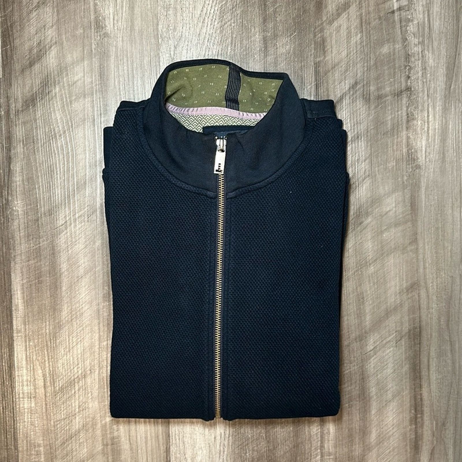 Ted Baker Ted Baker Full Zip Bonfyre Sweater Jacket - 6 (2XL) Size US XXL / EU 58 / 5 - 1 Thumbnail