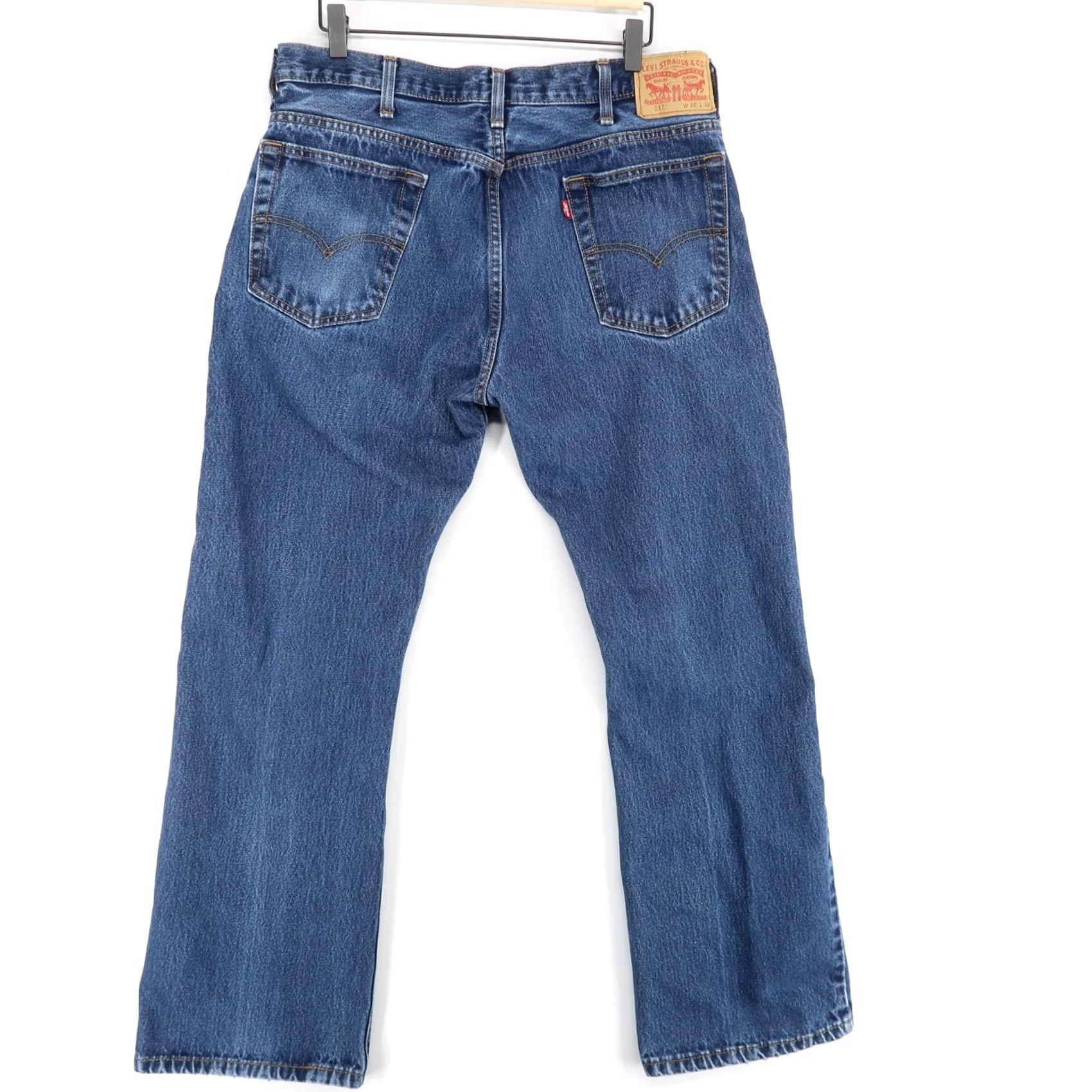 Levi's Levi's 517 Jeans Mens 36x32 Blue Bootcut Slim Denim Zip Fly Size US 36 / EU 52 - 3 Thumbnail