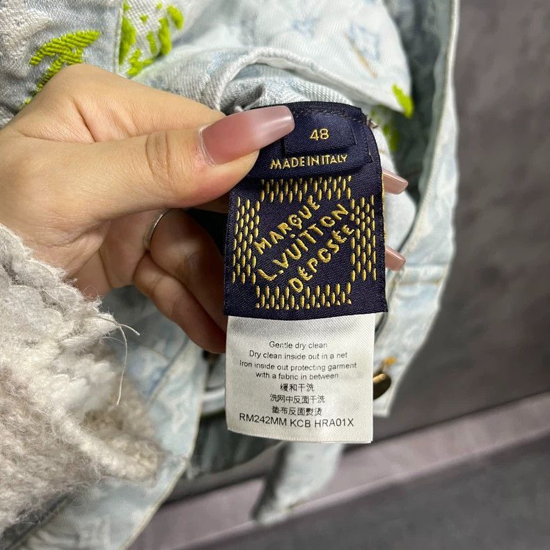 Louis Vuitton Louis Vuitton Blue Logo Embroidered Denim Jacket-2506 Size US M / EU 48-50 / 2 - 4 Thumbnail