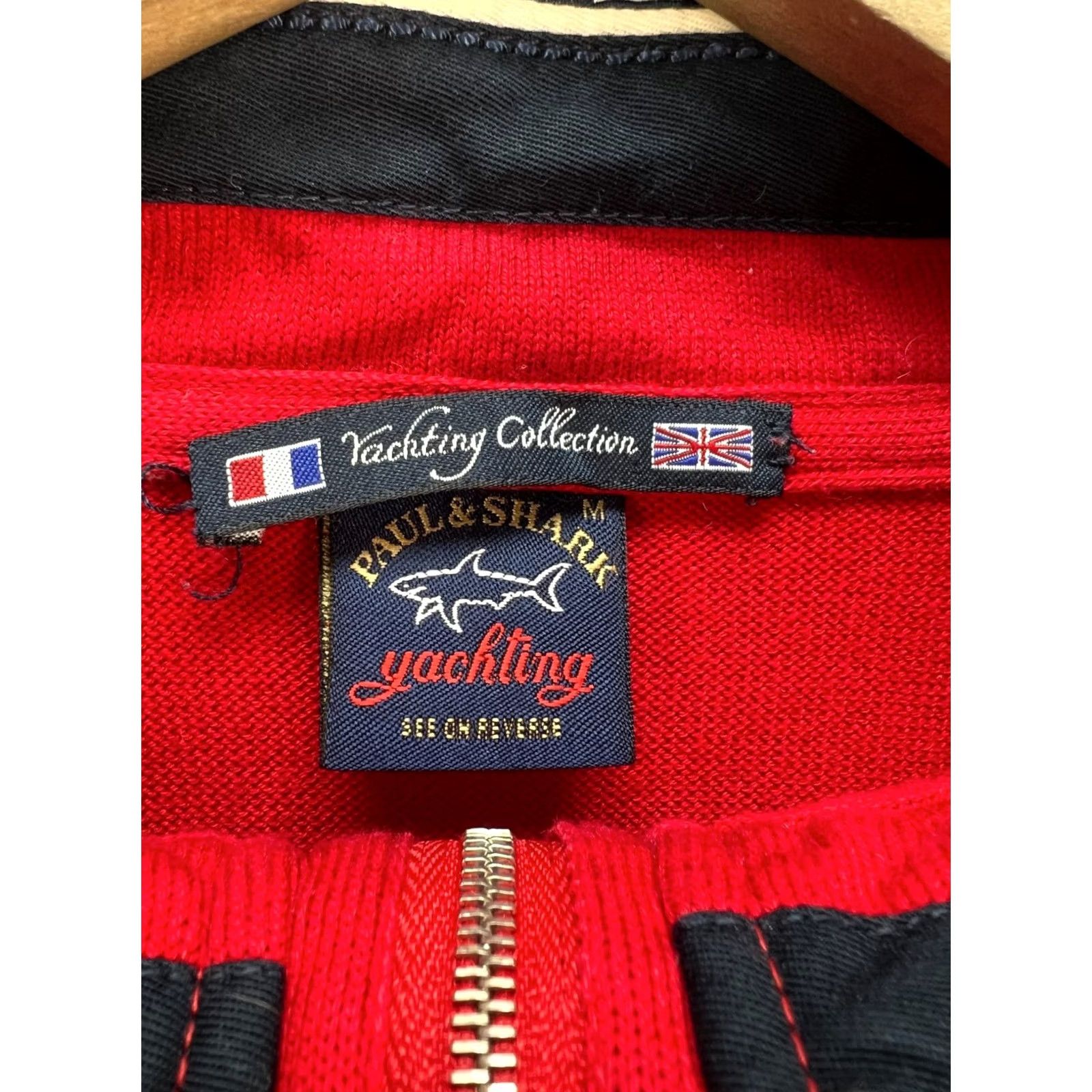 Paul & Shark Paul & Shark Yachting Club Red Half Zip Sweater Jumper 100% Cotton Size M Size US M / EU 48-50 / 2 - 6 Thumbnail