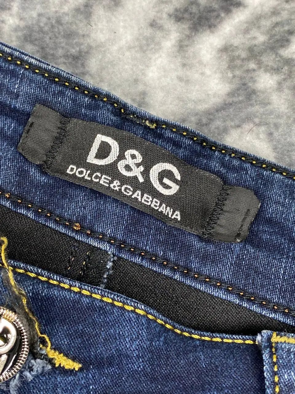 Dolce & Gabbana Vintage Dolce Gabbana Mini Logo Denim Jeans Baggy 90s Size US 33 - 4 Thumbnail