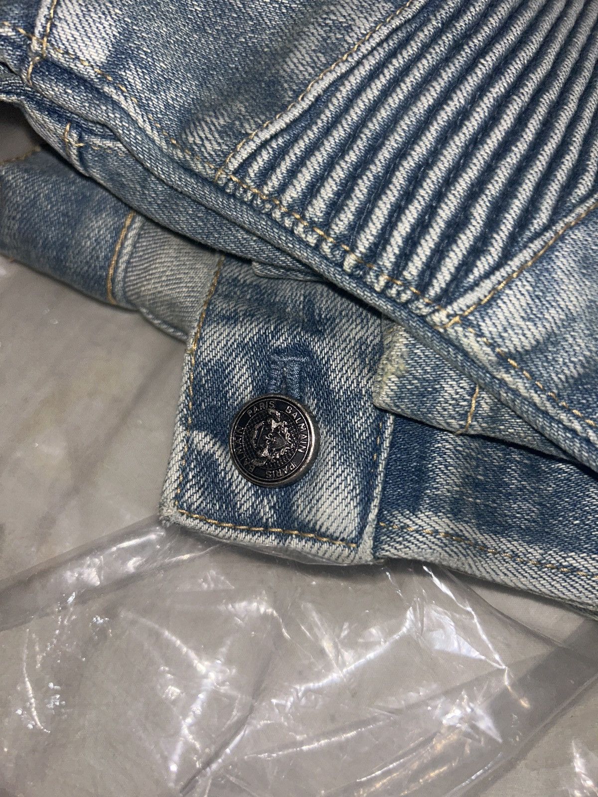 Balmain 📲 Offer ‼️ 2021 w/🏷️ Balmain biker jeans 👖Tapered 32 🤫🔥 Size US 32 / EU 48 - 12 Thumbnail