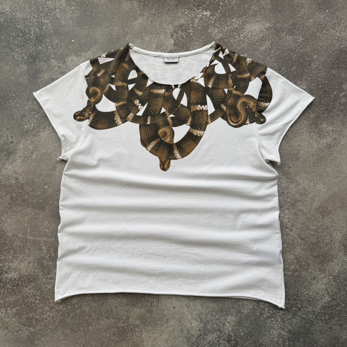 Marcelo Burlon Marcelo Burlon Snake Printed T-Shirt Size US M / EU 48-50 / 2 - 1 Thumbnail