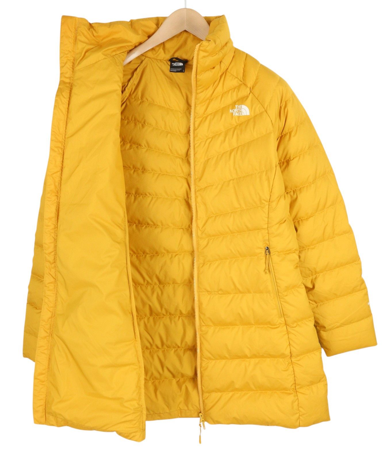 The North Face NEW ASHTON PARKA L Yellow 550 Down Insulated Quilted 83715 Size L / US 10 / IT 46 - 4 Thumbnail