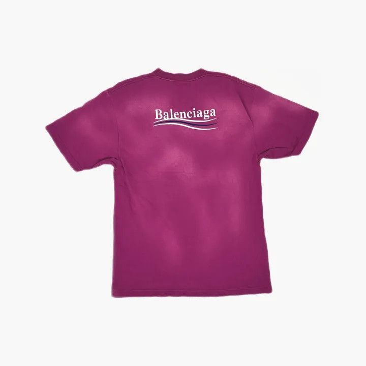 Balenciaga Balenciaga Pink Logo Print Short Sleeve T-shirt 0079-2507 Size XXS / US 00 / IT 34 - 1 Thumbnail