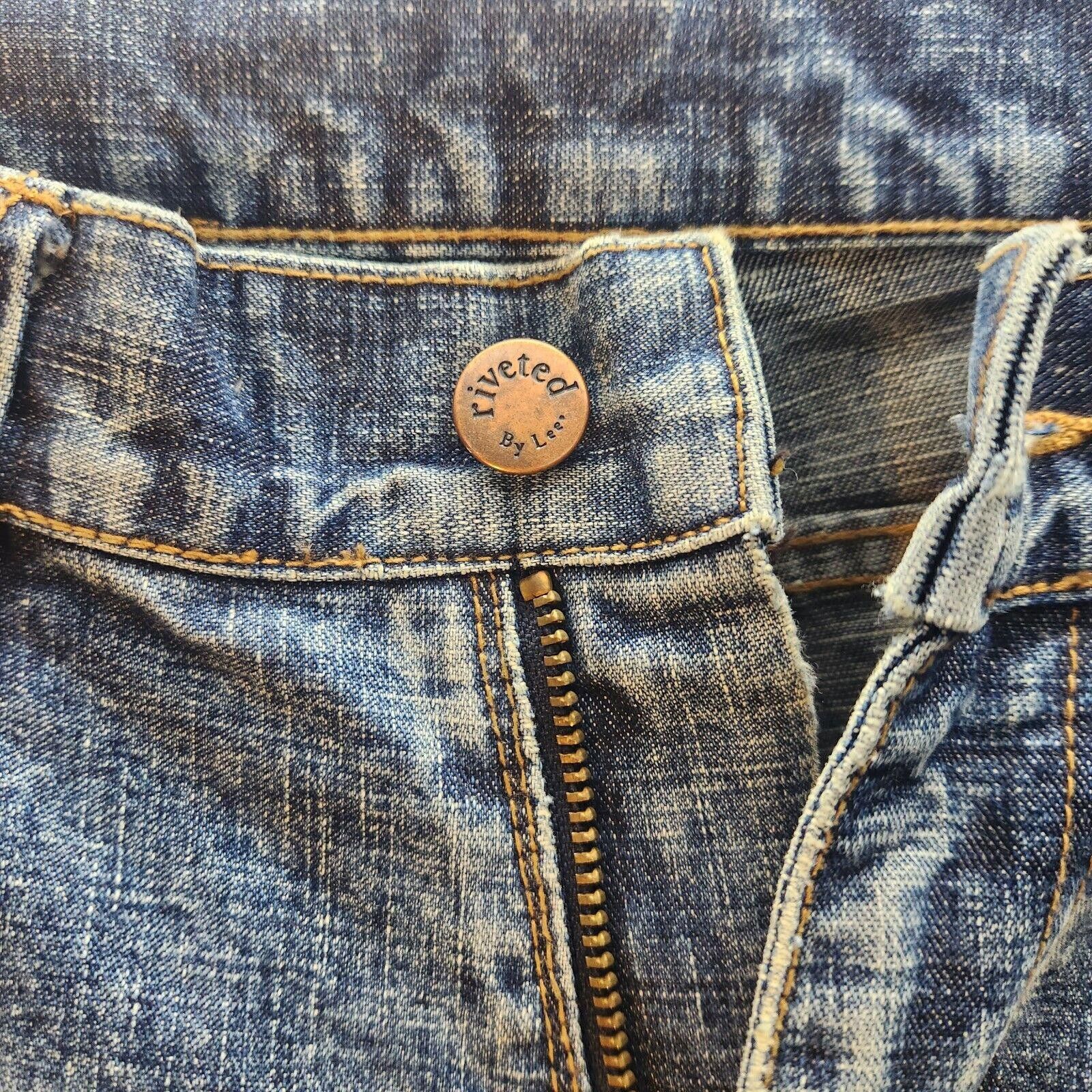 Lee New Riveted By Lee Low Rise Jeans Size 10 Short Size 32" / US 10 / IT 46 - 4 Thumbnail