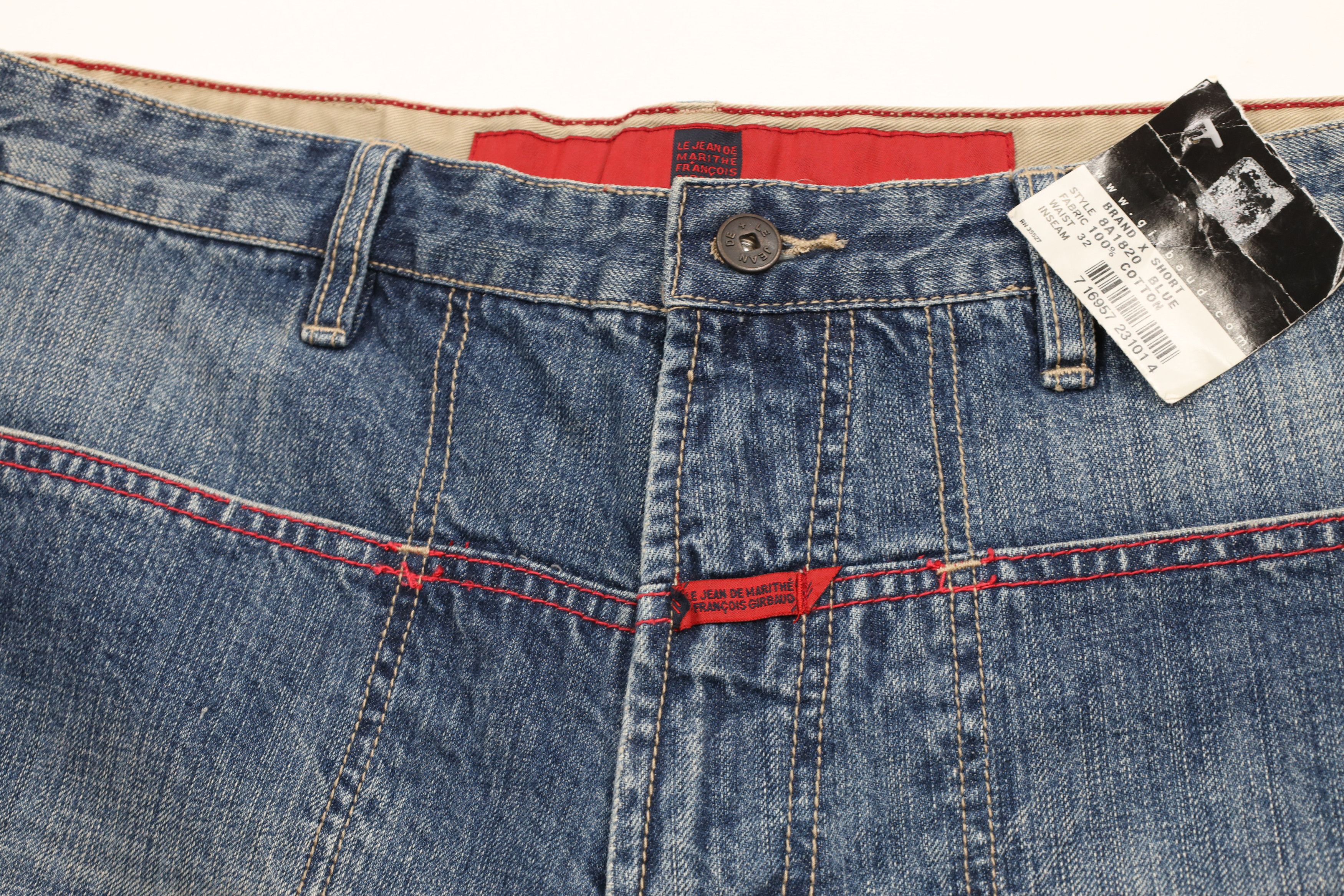 Marithe + Francois Girbaud × Vintage NOS Vintage 90s Marithe Francois Girbaud Denim Shorts Blue Size US 32 / EU 48 - 5 Thumbnail