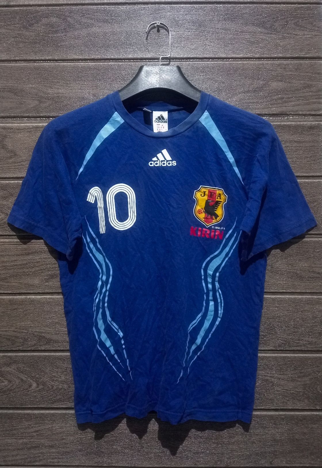 Adidas Vintage Adidas Japan Football JFA Cotton Tee Very Rare Size US S / EU 44-46 / 1 - 1 Thumbnail