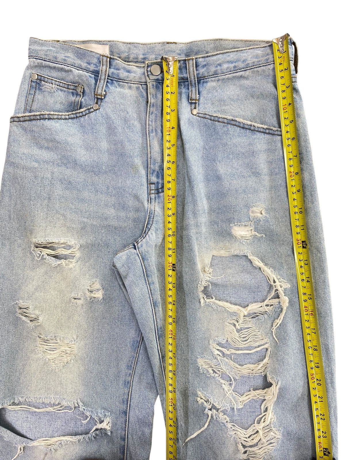 Japanese Brand Japanese Brand Distressed Faded Wash Baggy Jeans Size US 32 / EU 48 - 10 Thumbnail