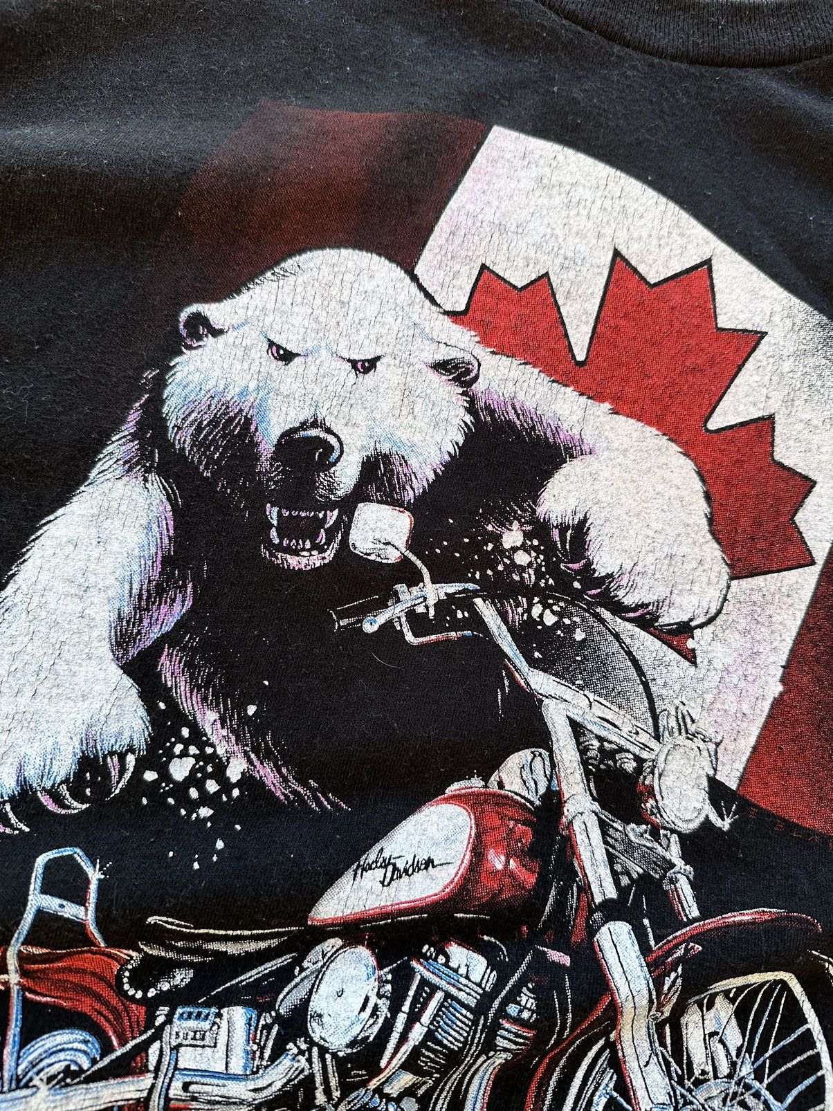 Harley Davidson × Vintage Vintage Harley Davidson Tee Shirt 98 Polar Bear Made In USA Size US XXL / EU 58 / 5 - 3 Thumbnail