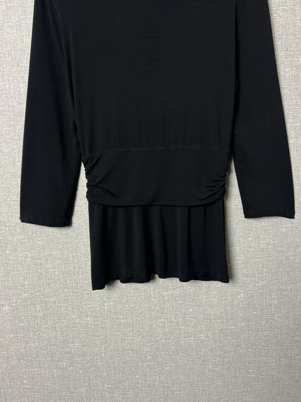 Max Mara MaxMara Black Draped Wrap Top Blouse Only For Japan Size L Size L / US 10 / IT 46 - 8 Thumbnail