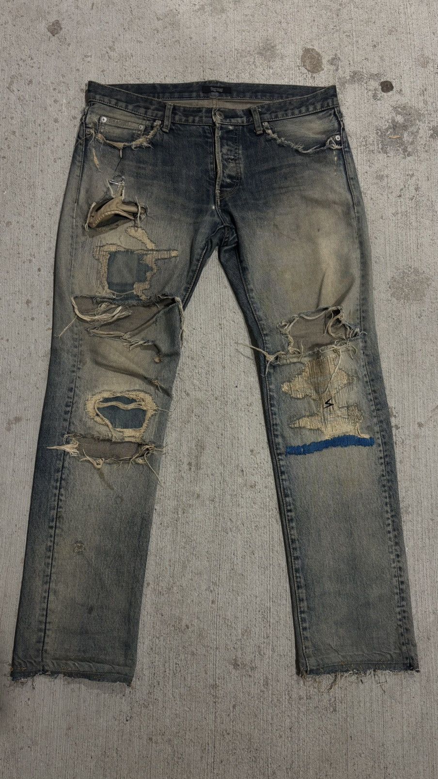 Jun Takahashi × Undercover Undercover 68 Blue Yarn Denim Size 4