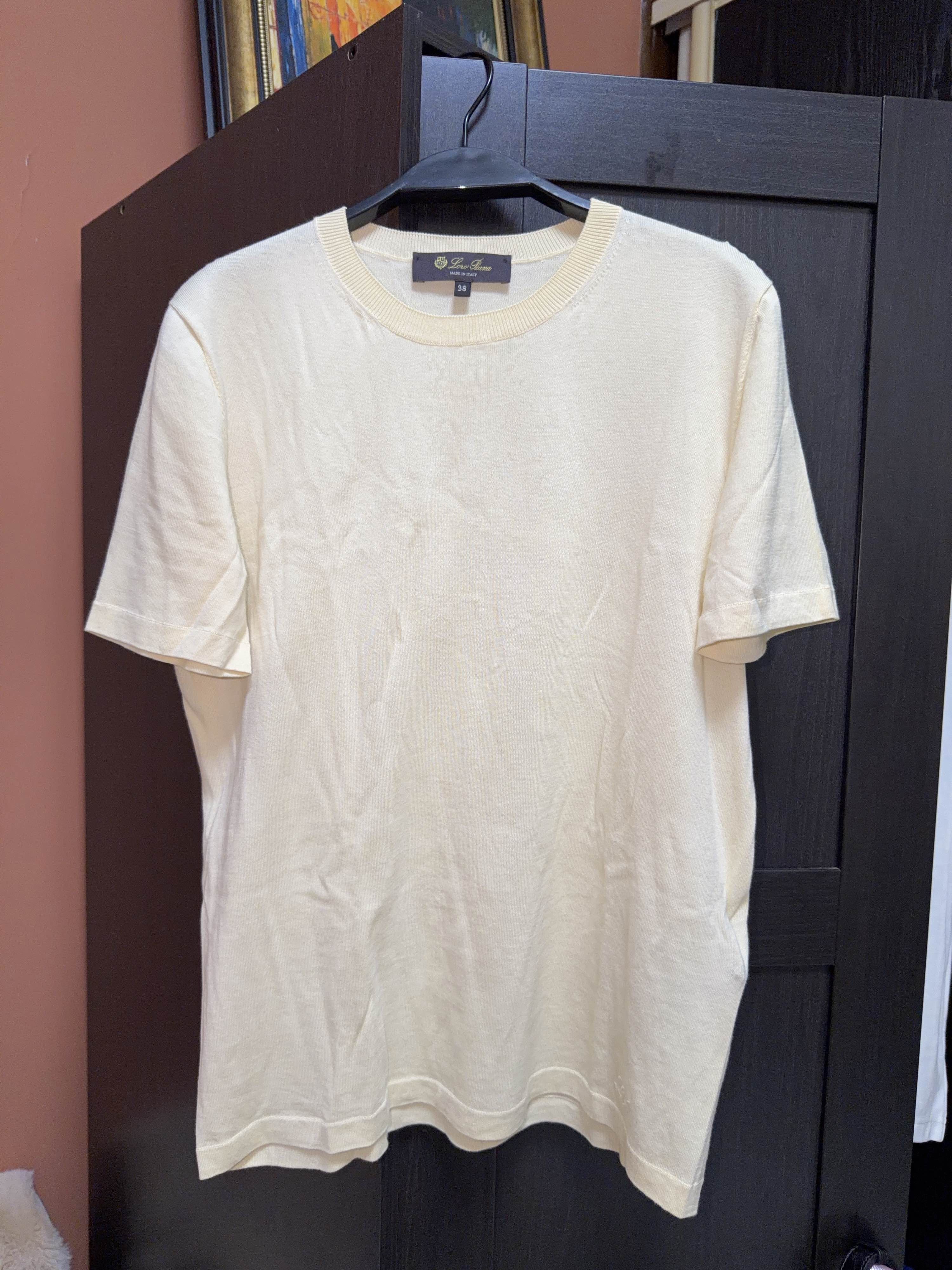 Loro Piana Loro Piana Cotton Knit T-Shirt Size 38 Size XS / US 0-2 / IT 36-38 - 1 Thumbnail