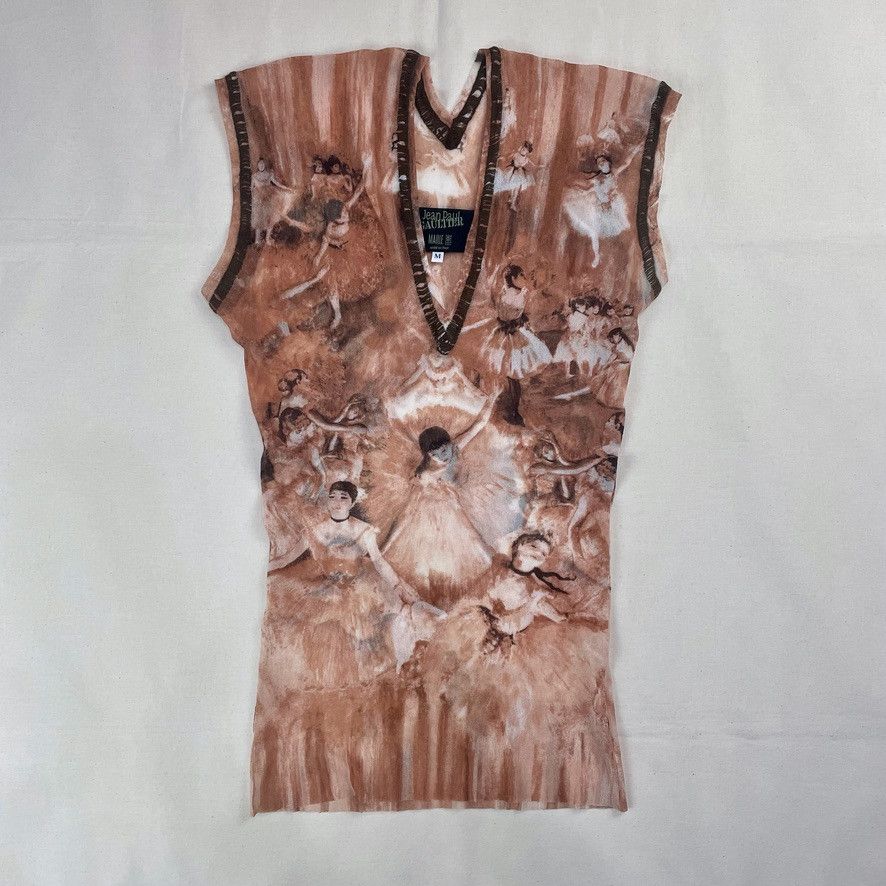 Jean Paul Gaultier SS2004 Jean Paul Gaultier Degas Ballerina Mesh Top Skirt Set Size M / US 6-8 / IT 42-44 - 2 Thumbnail